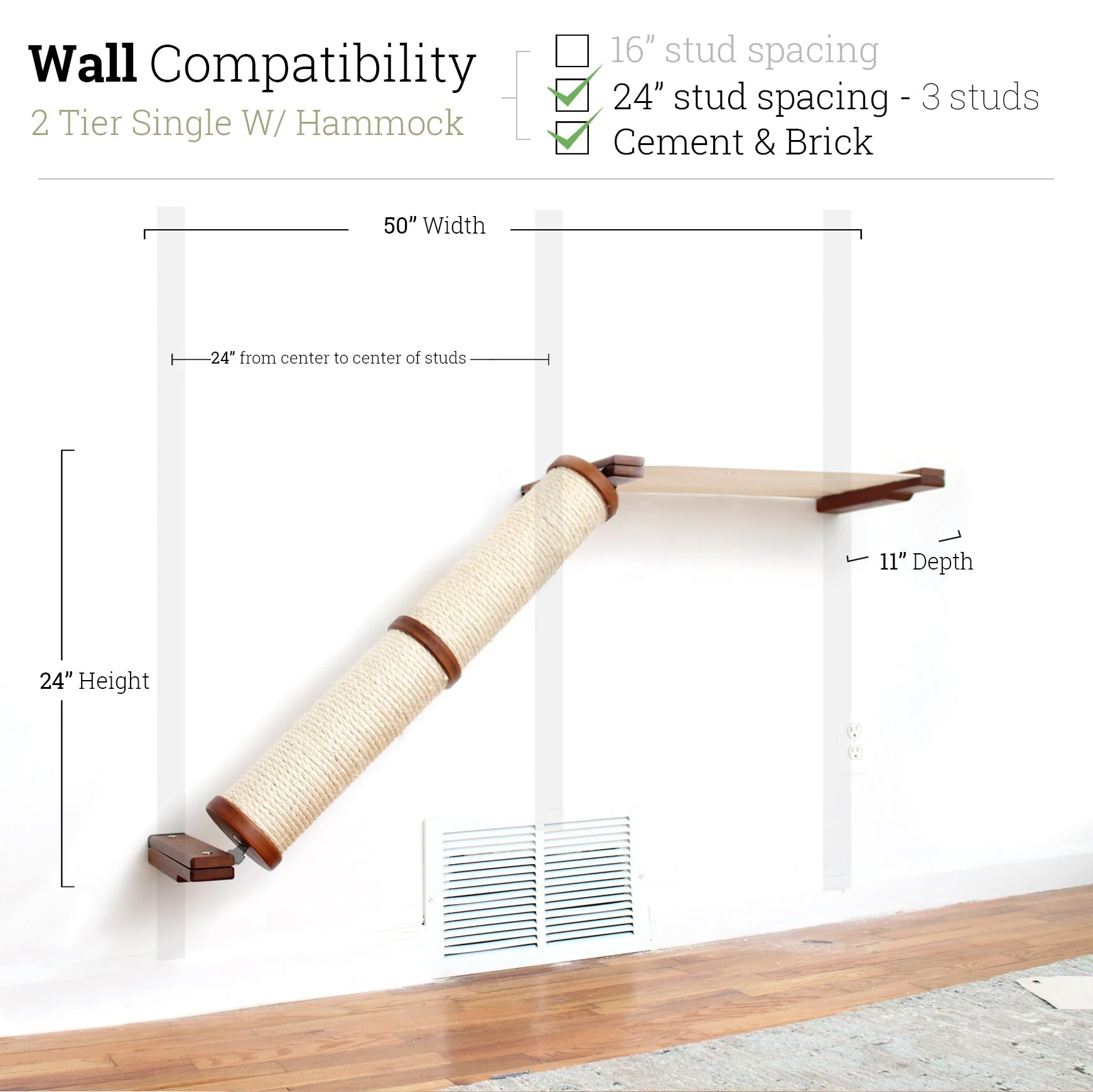 Slanted Cat Scratcher for Wall - Image 13