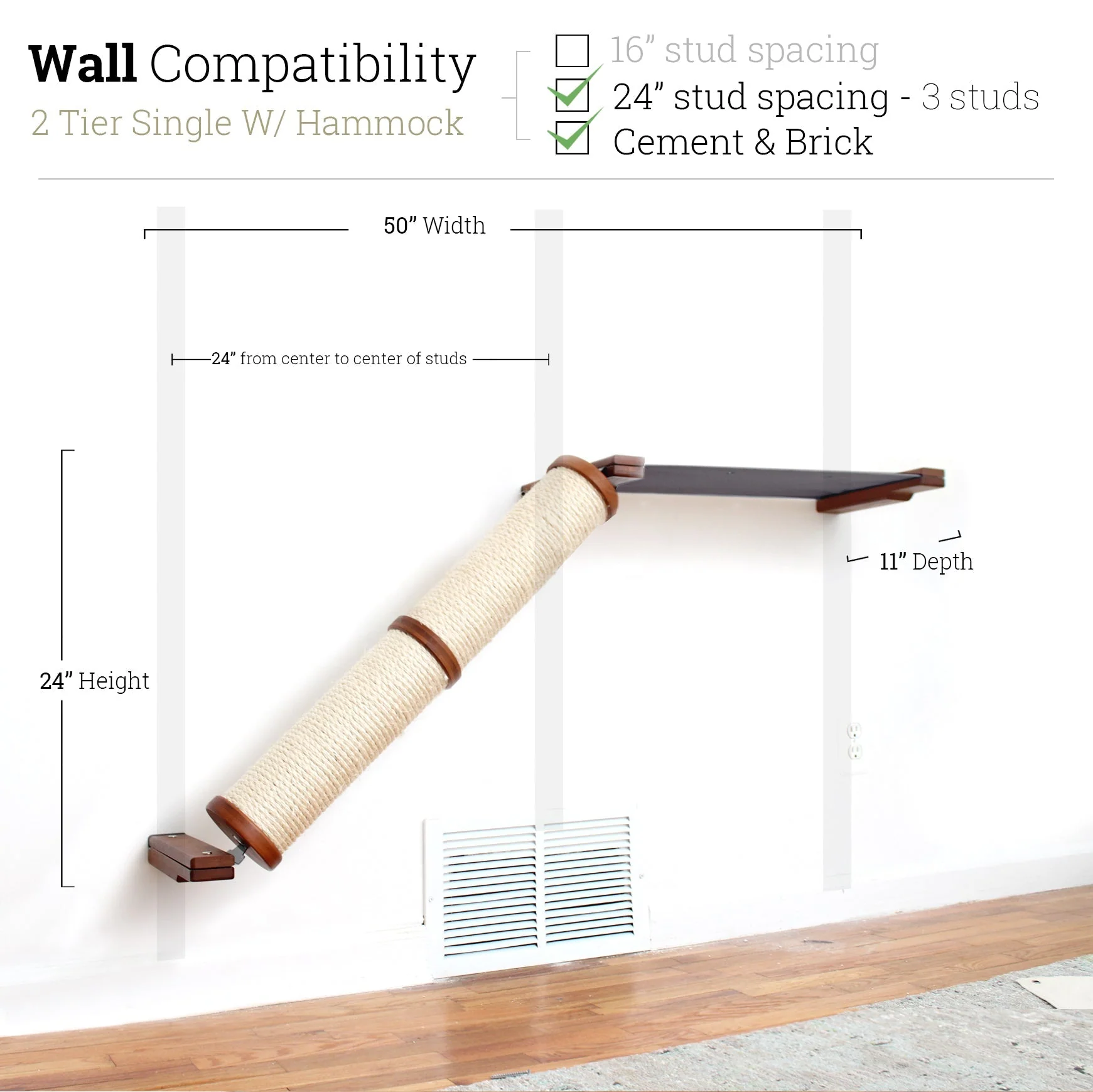 Slanted Cat Scratcher for Wall - Image 14