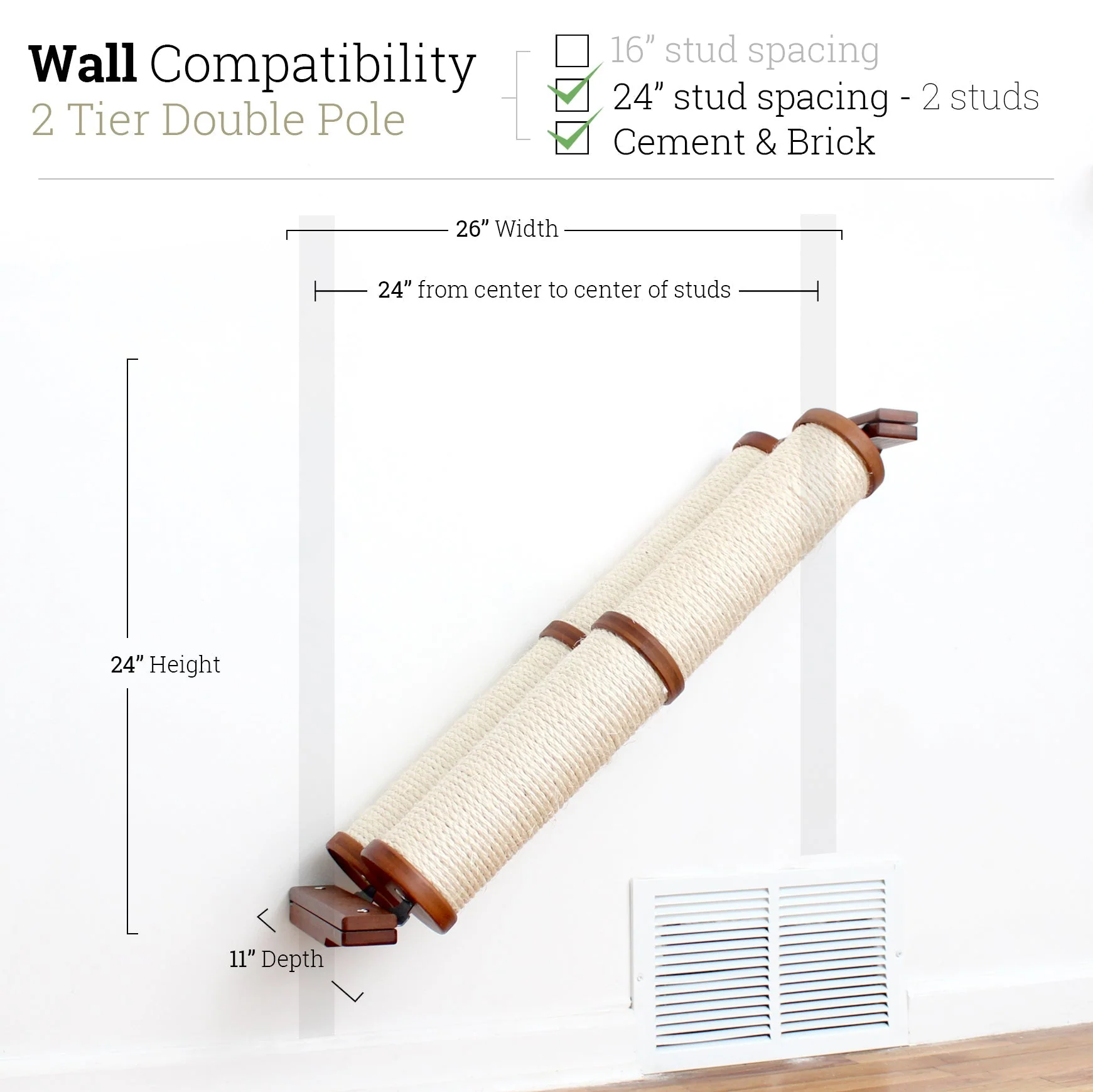 Slanted Cat Scratcher for Wall - Image 15