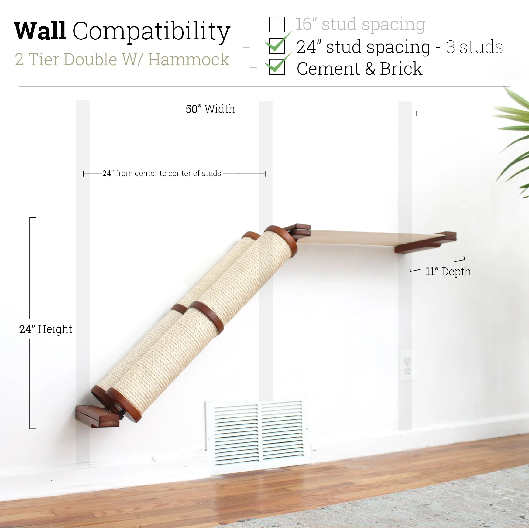 Slanted Cat Scratcher for Wall - Image 16
