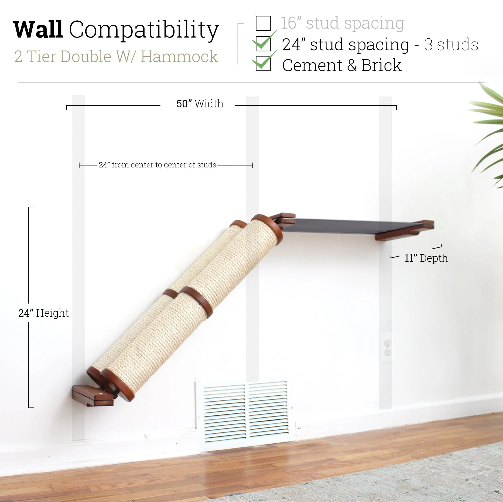 Slanted Cat Scratcher for Wall - Image 17