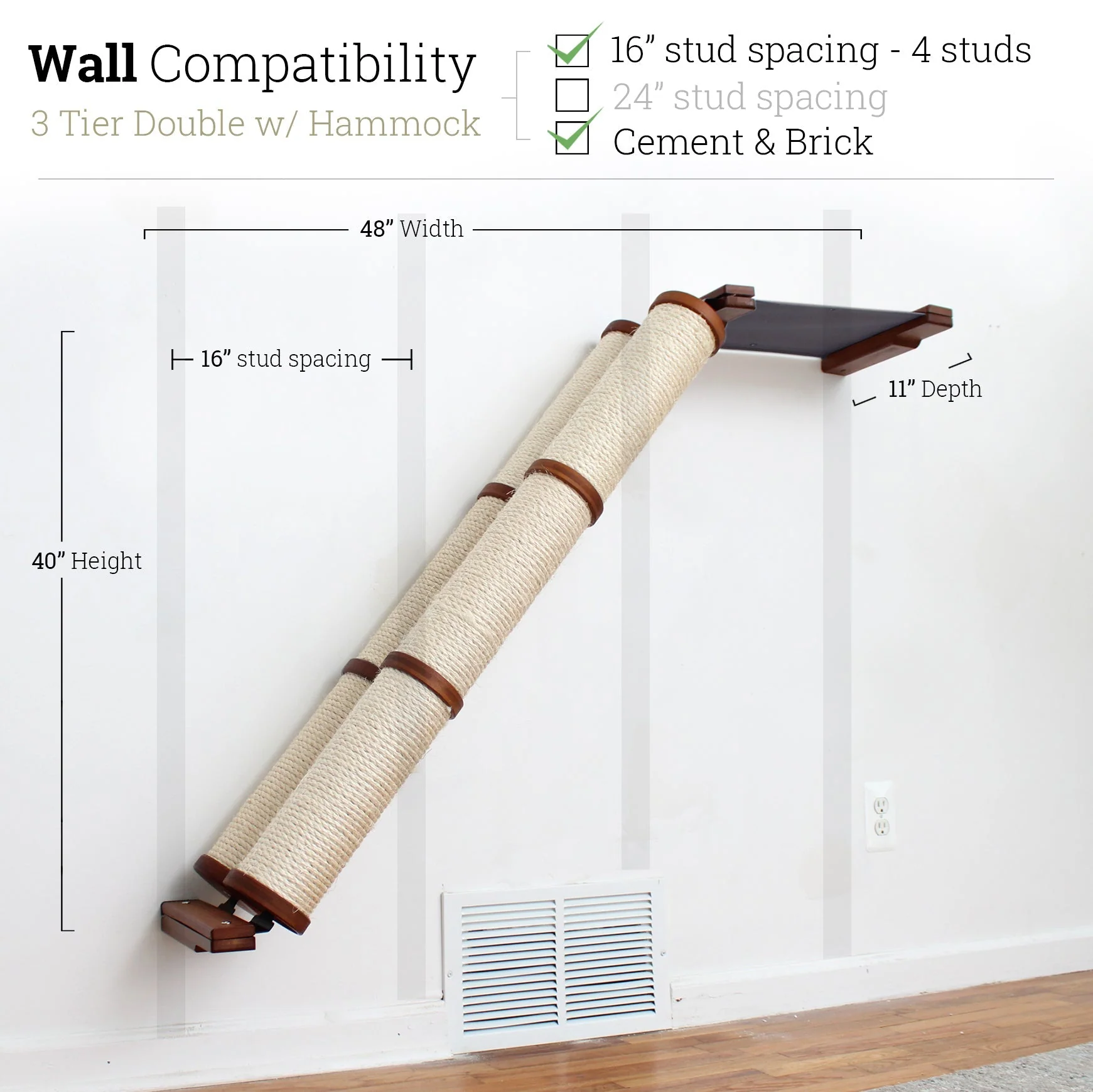 Slanted Cat Scratcher for Wall - Image 23