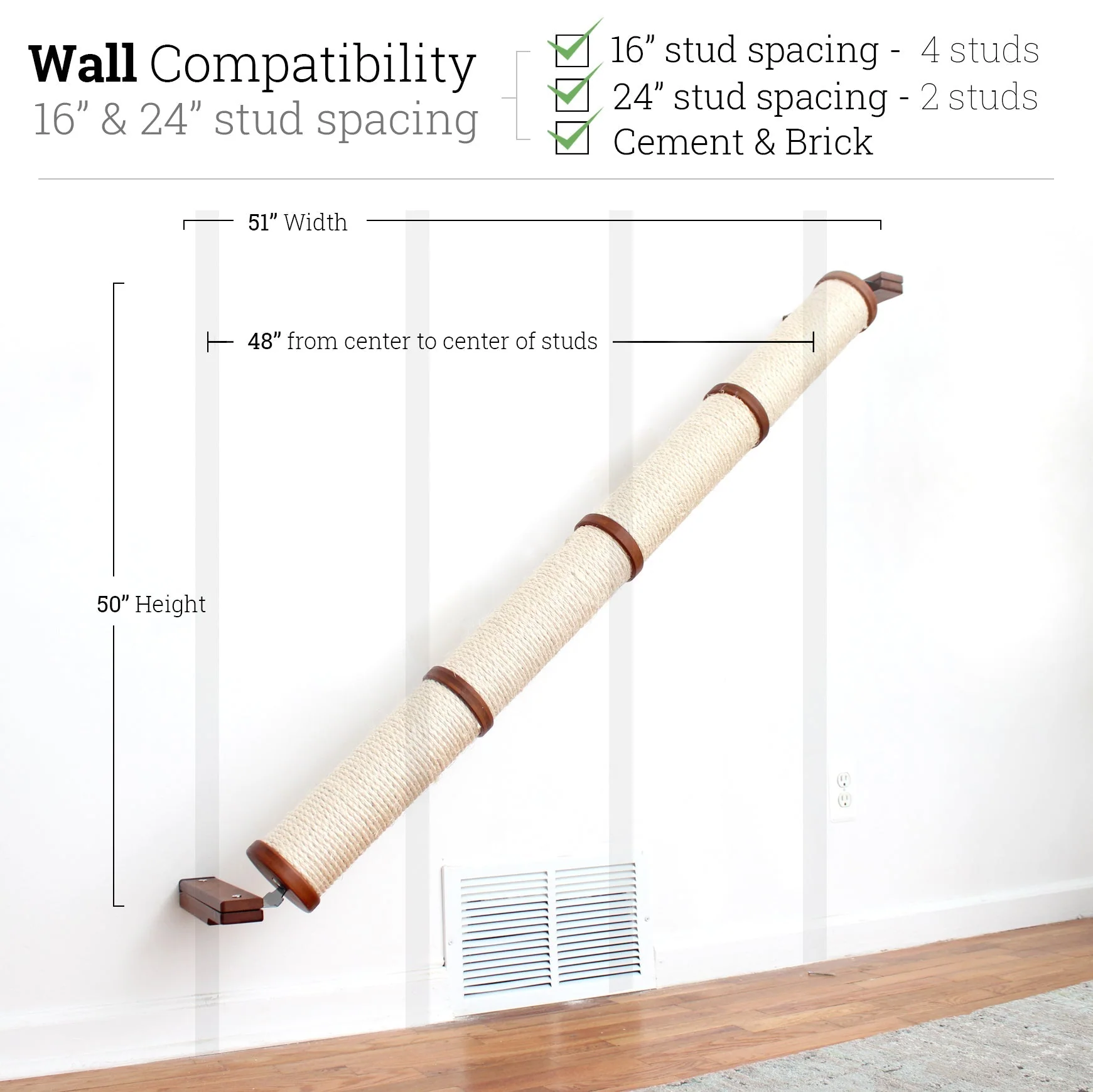 Slanted Cat Scratcher for Wall - Image 24