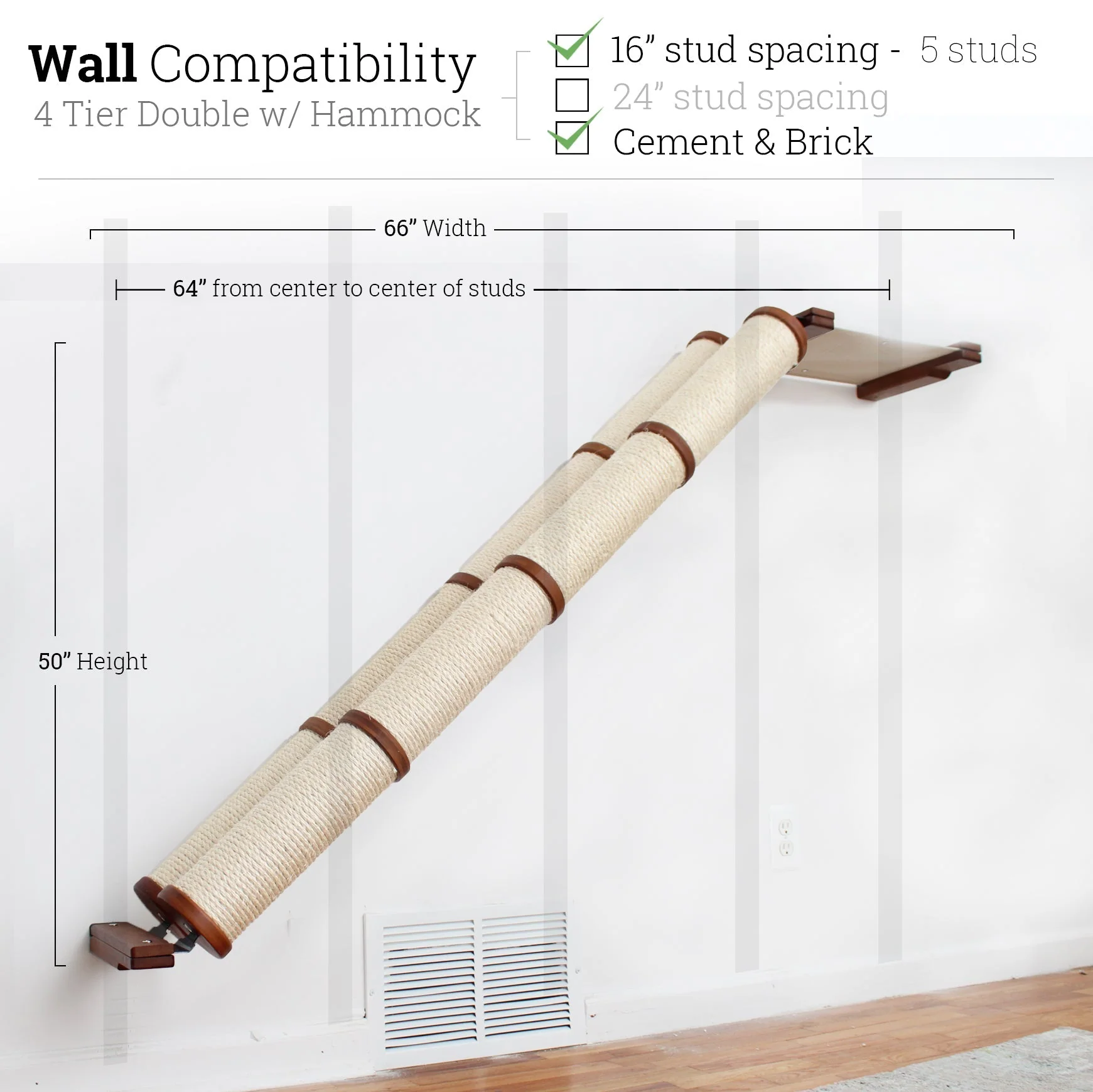 Slanted Cat Scratcher for Wall - Image 28