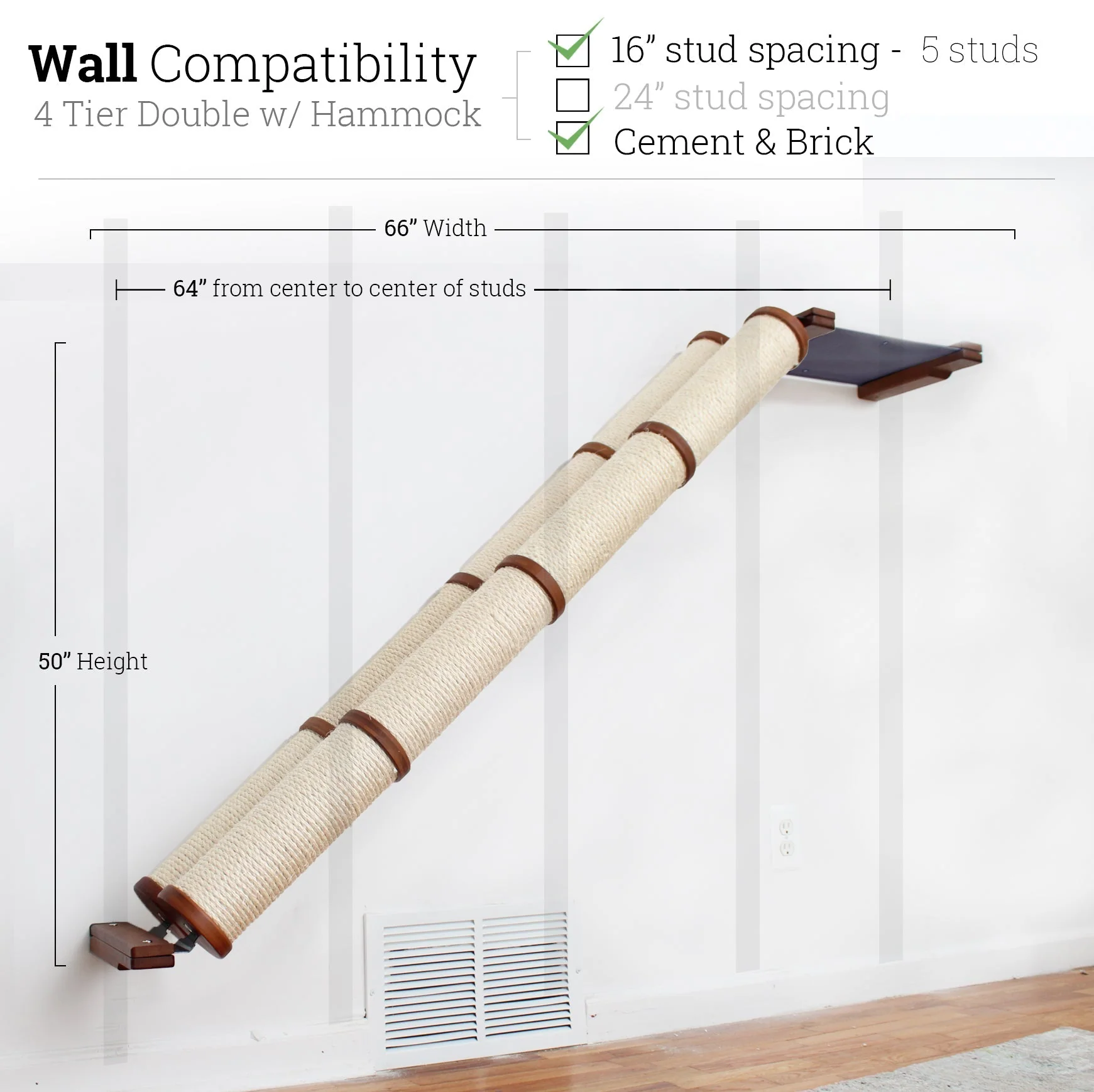 Slanted Cat Scratcher for Wall - Image 29
