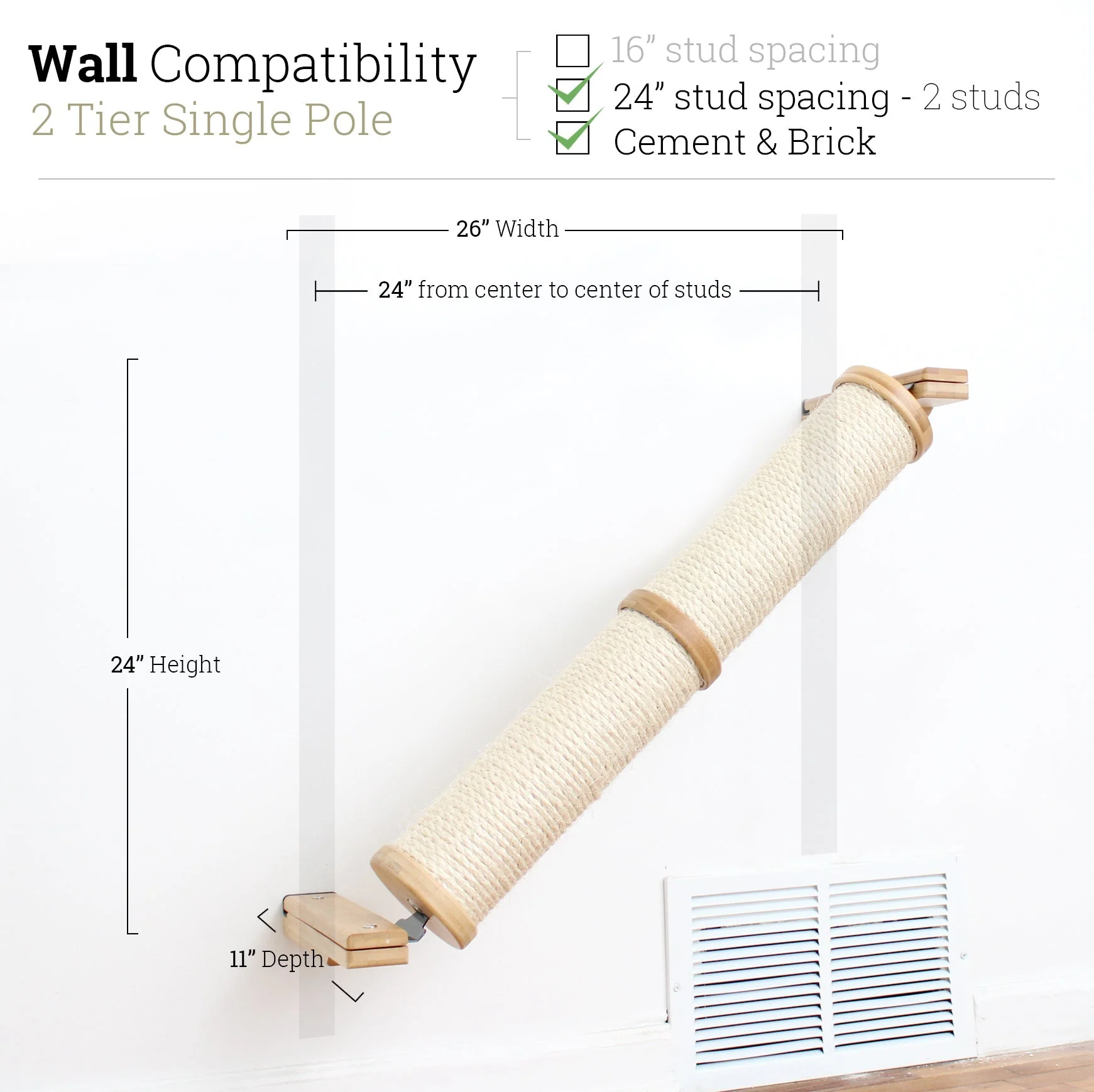 Slanted Cat Scratcher for Wall - Image 37