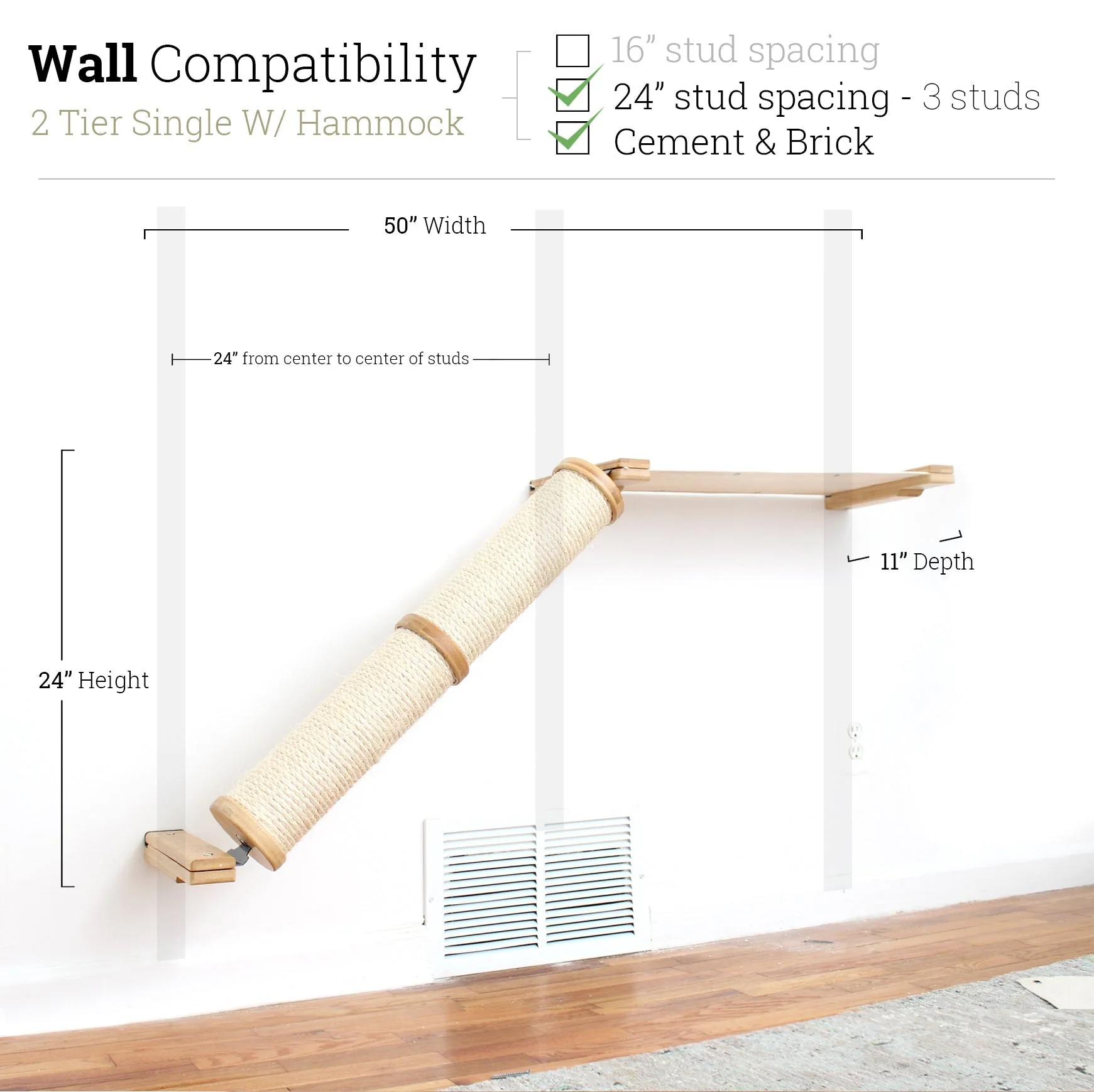 Slanted Cat Scratcher for Wall - Image 38
