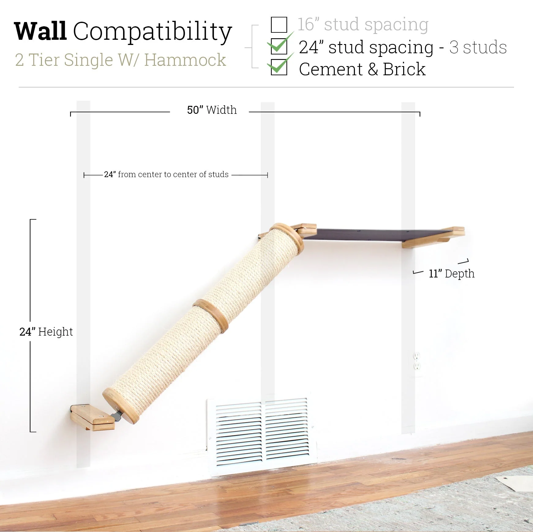 Slanted Cat Scratcher for Wall - Image 39
