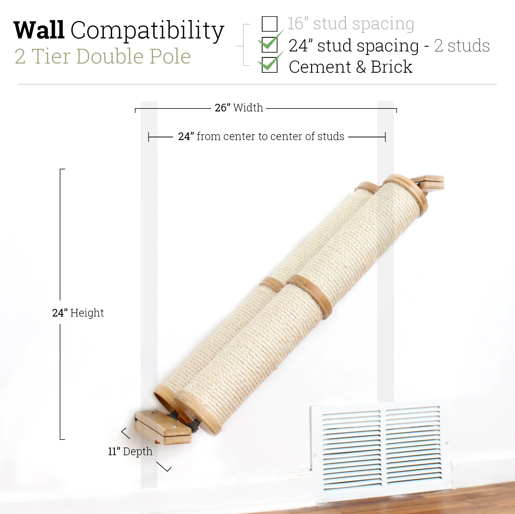 Slanted Cat Scratcher for Wall - Image 40