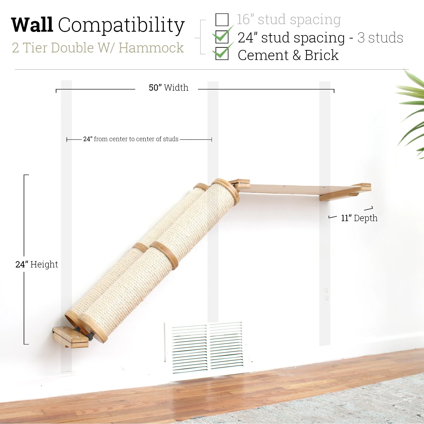 Slanted Cat Scratcher for Wall - Image 41