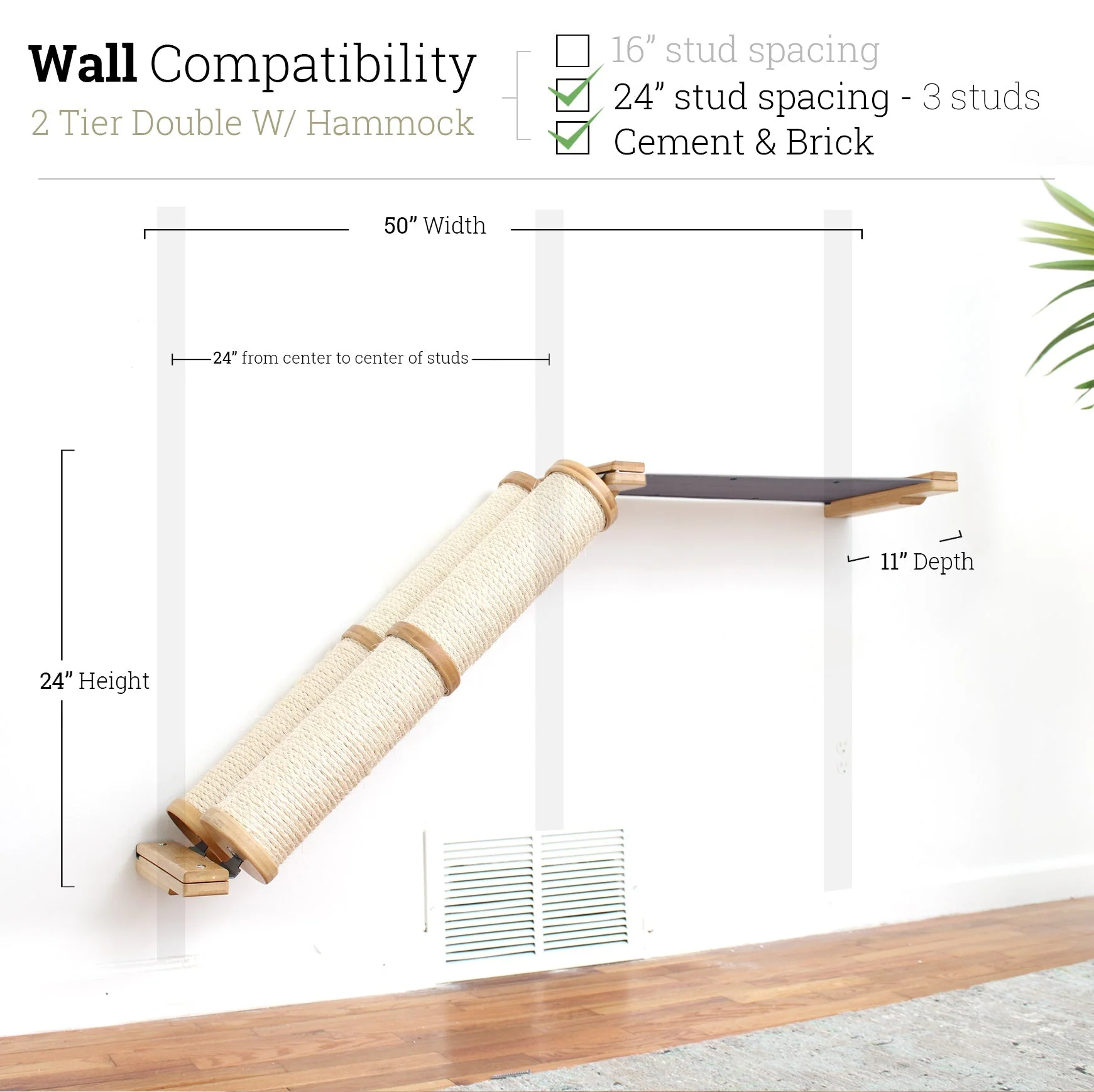 Slanted Cat Scratcher for Wall - Image 42