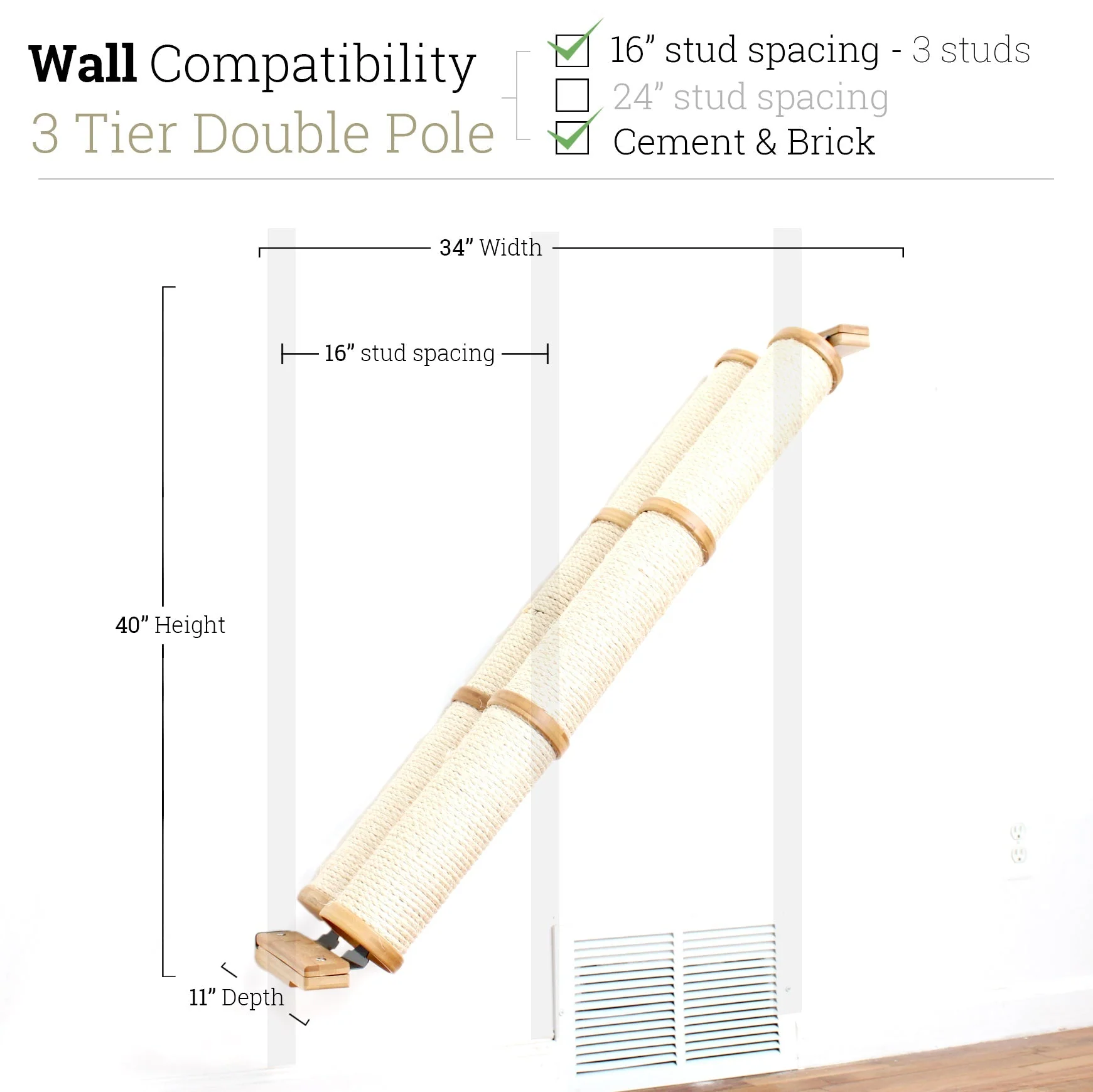 Slanted Cat Scratcher for Wall - Image 46