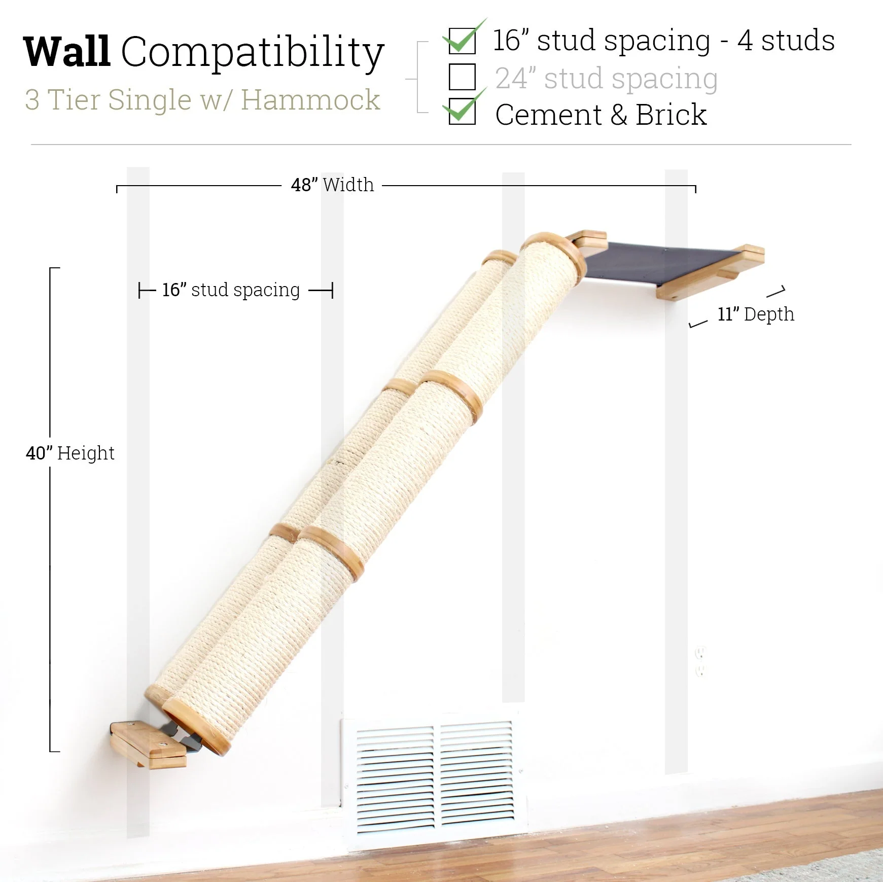 Slanted Cat Scratcher for Wall - Image 49
