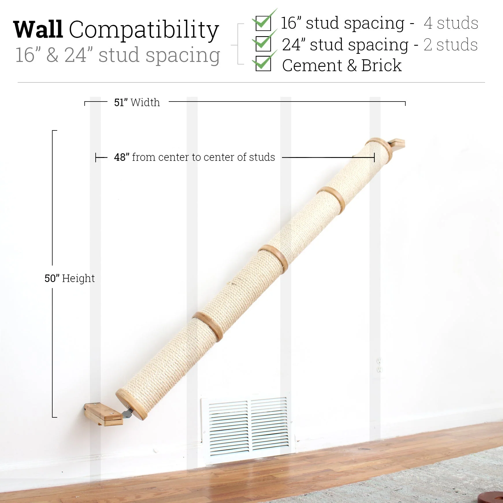 Slanted Cat Scratcher for Wall - Image 50