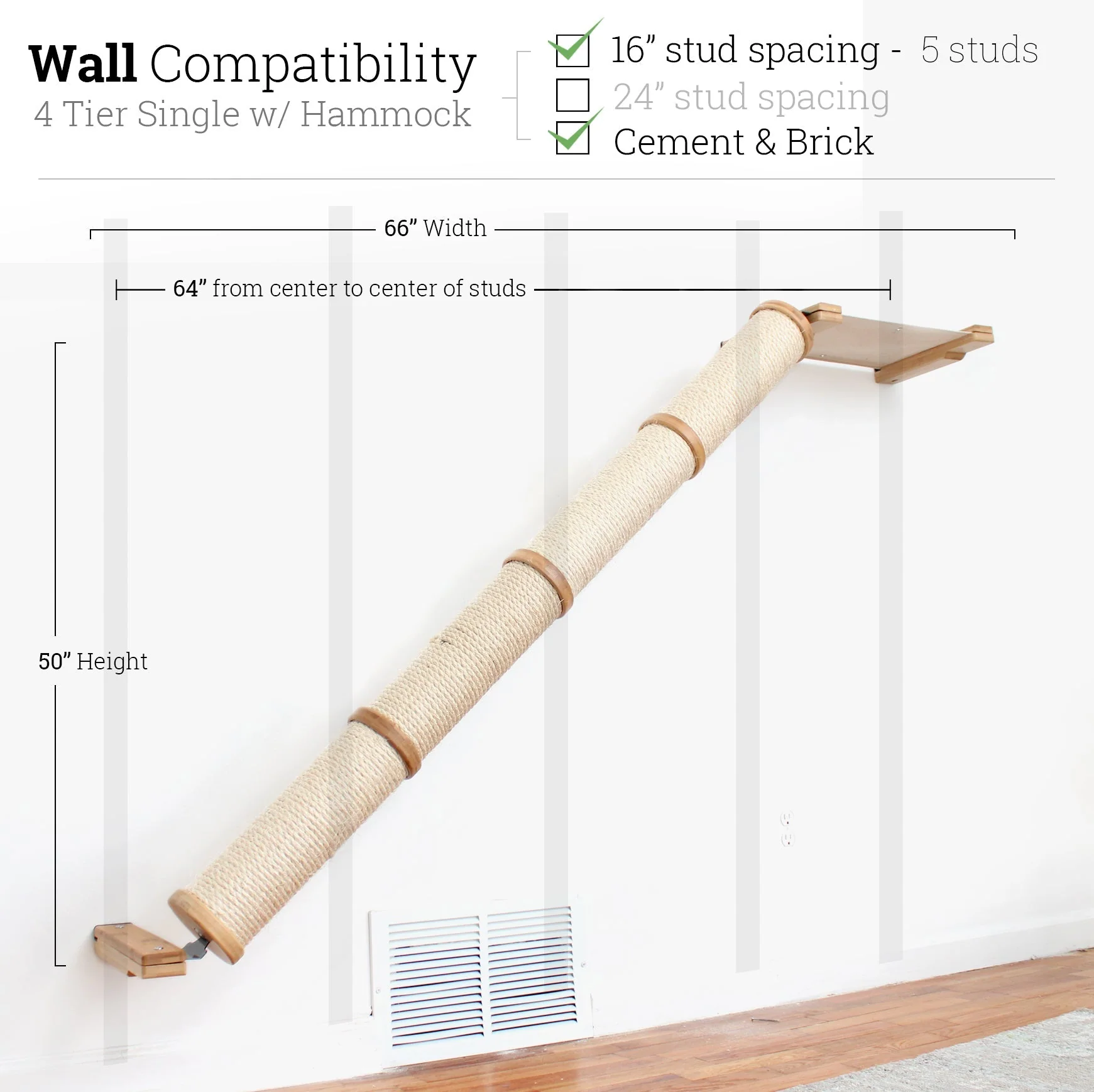 Slanted Cat Scratcher for Wall - Image 51