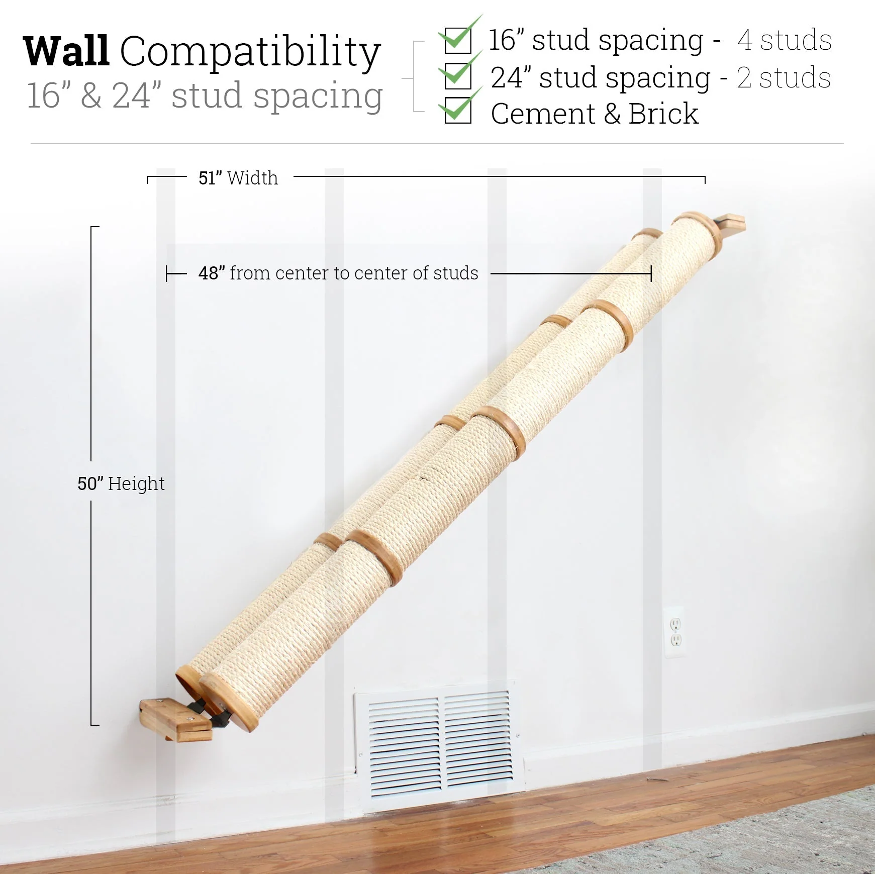 Slanted Cat Scratcher for Wall - Image 53