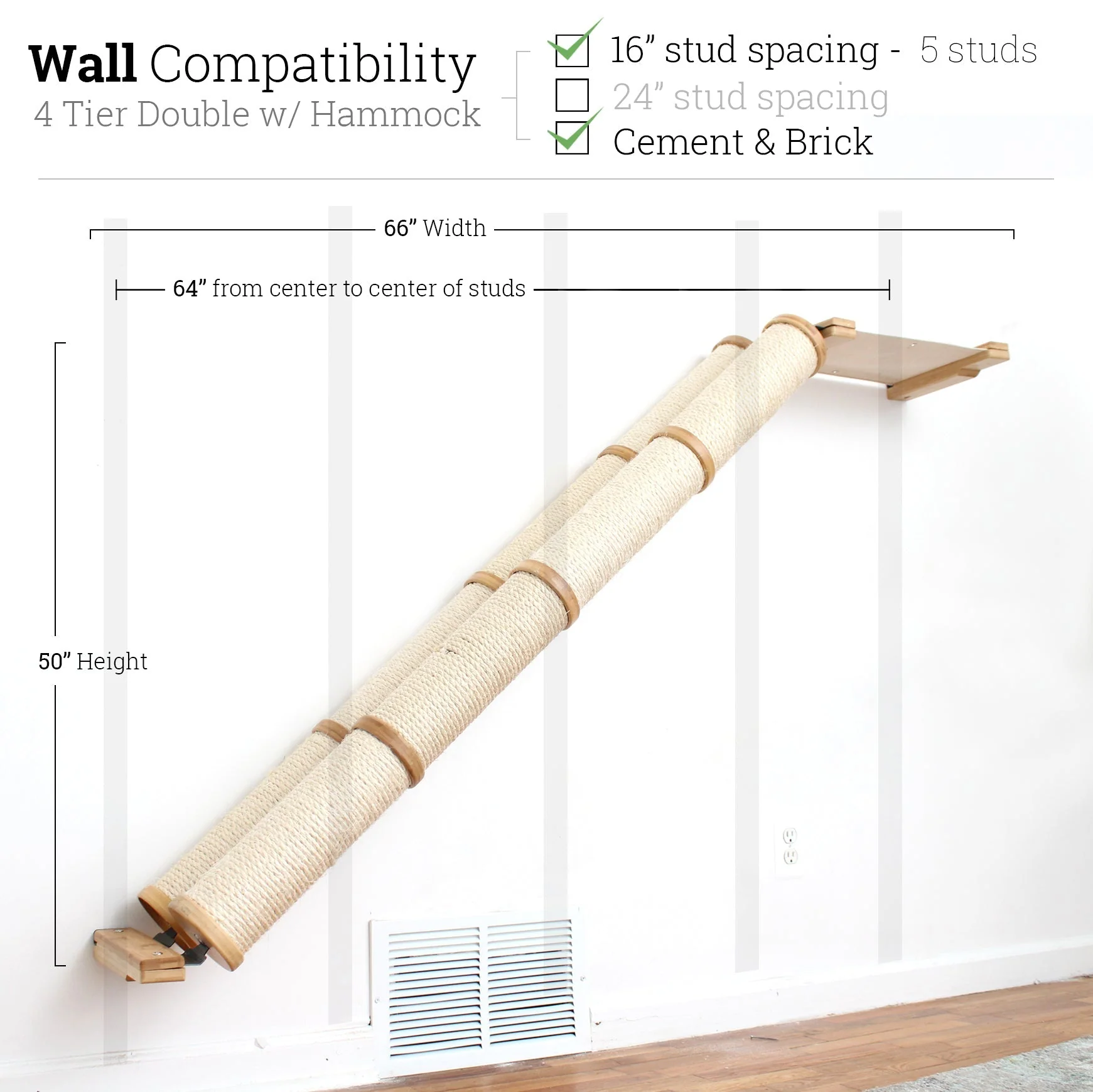 Slanted Cat Scratcher for Wall - Image 54