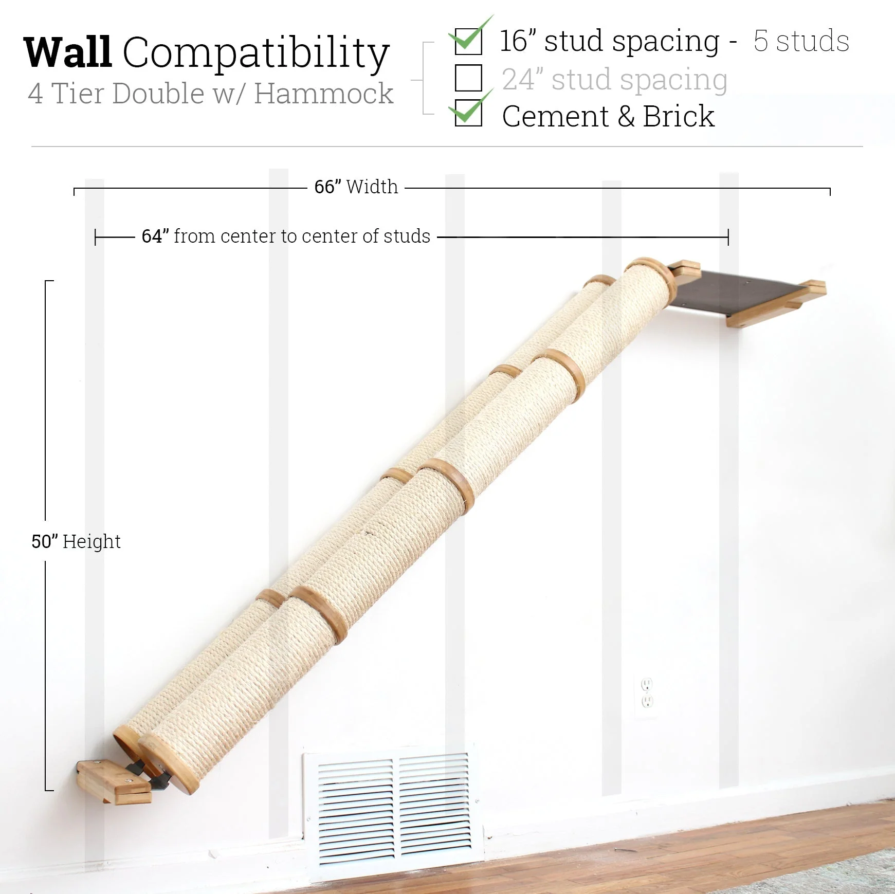 Slanted Cat Scratcher for Wall - Image 55