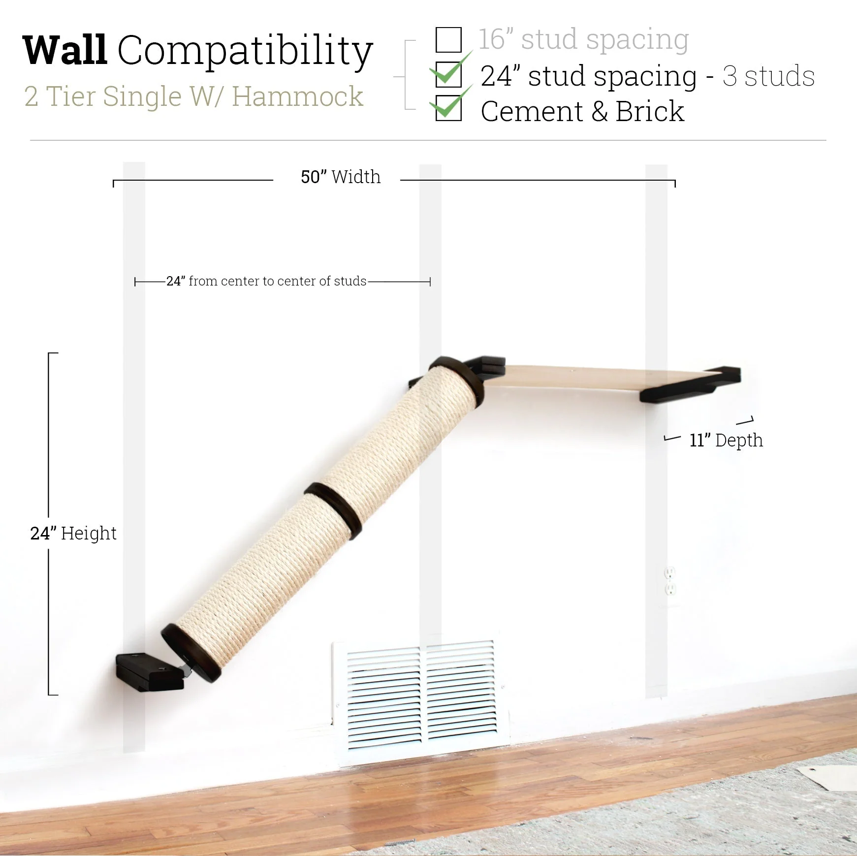 Slanted Cat Scratcher for Wall - Image 62