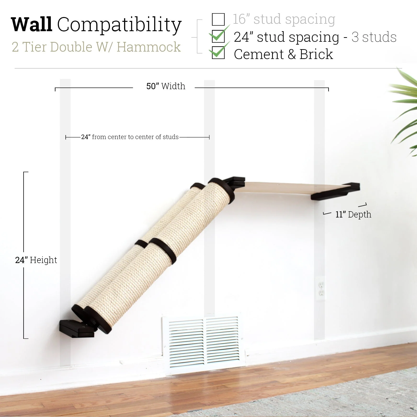 Slanted Cat Scratcher for Wall - Image 65