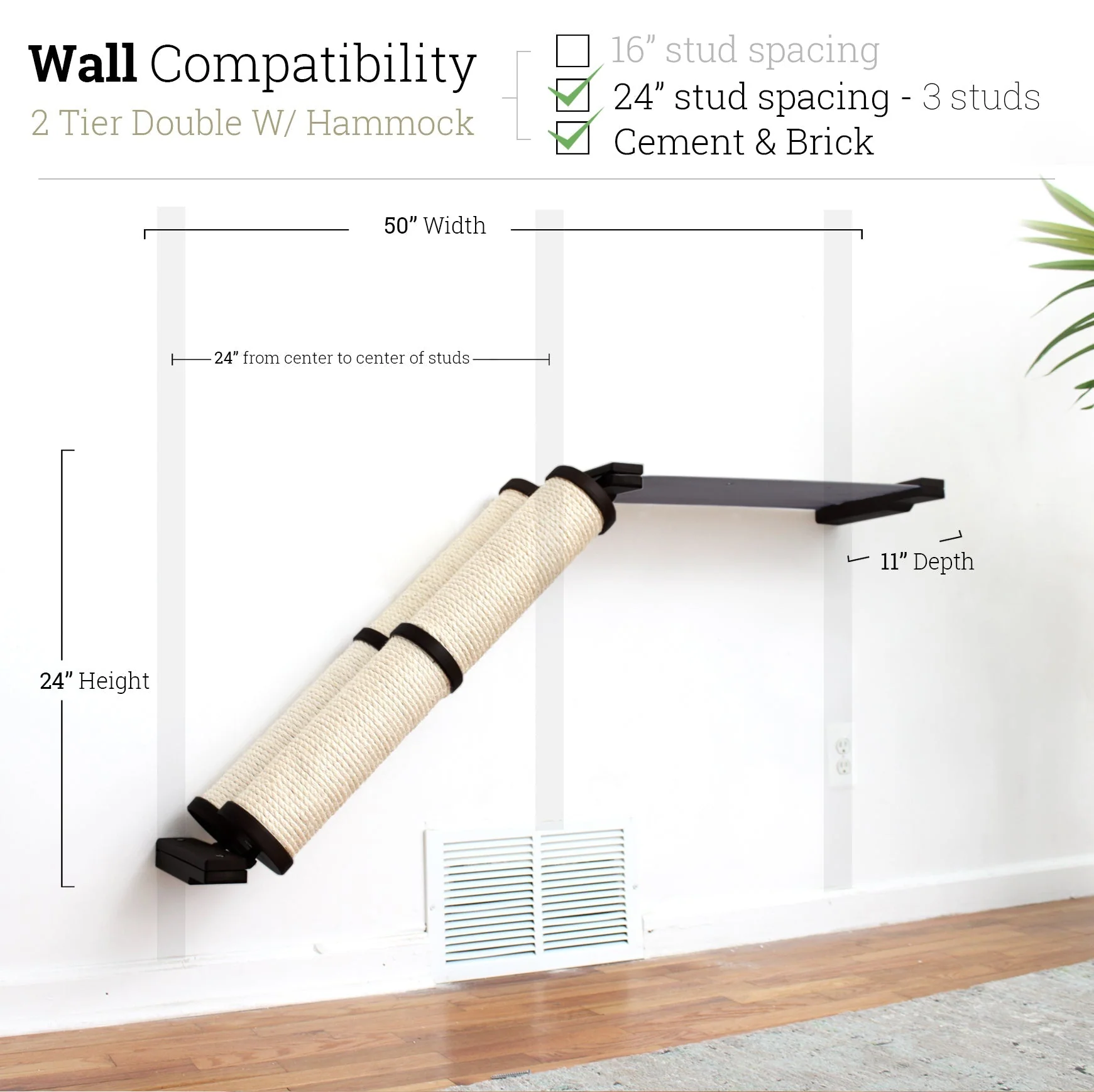 Slanted Cat Scratcher for Wall - Image 66