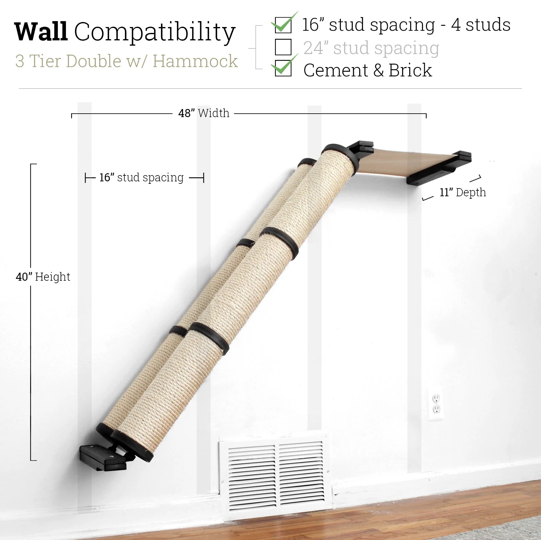 Slanted Cat Scratcher for Wall - Image 72