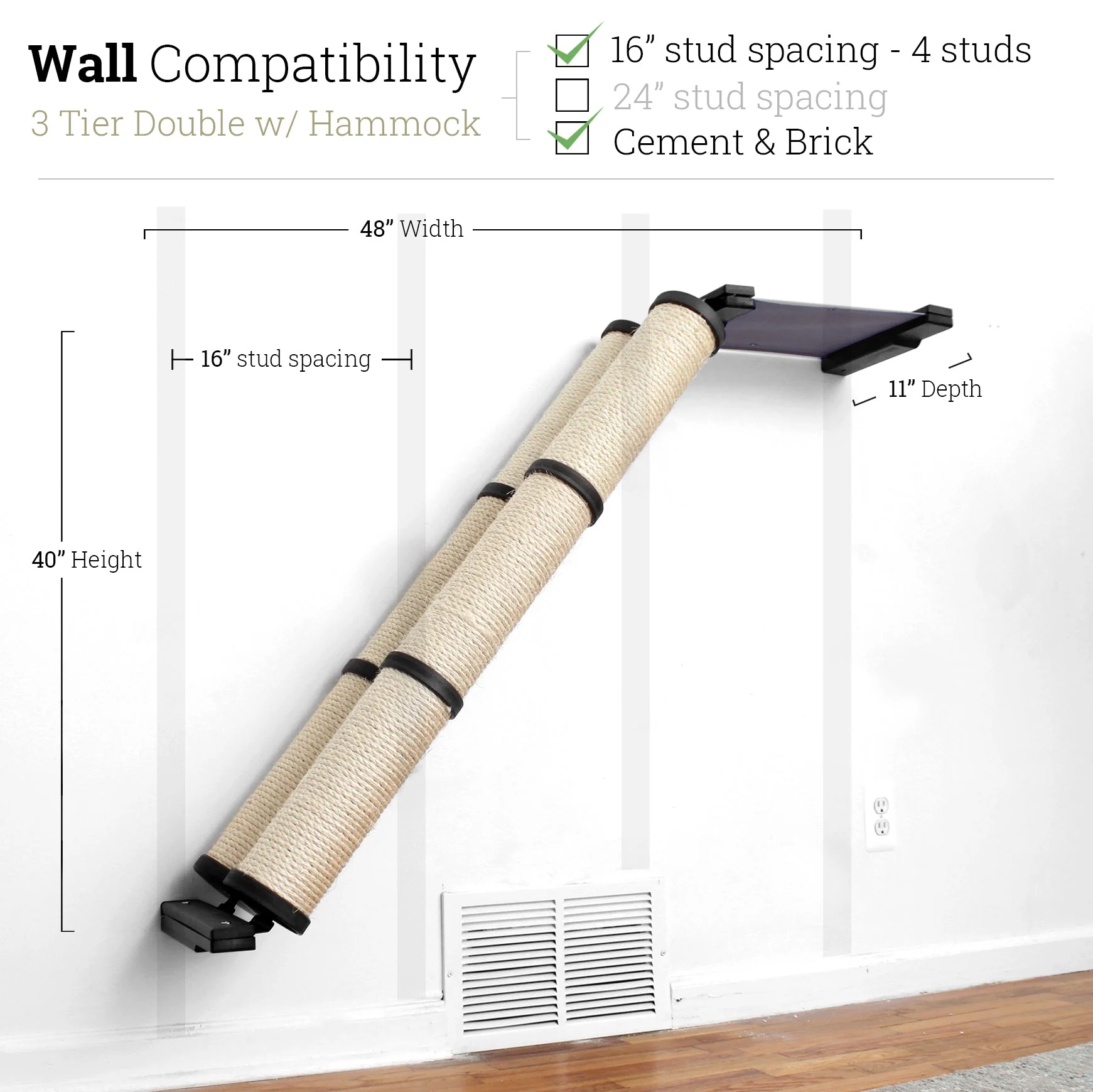Slanted Cat Scratcher for Wall - Image 73