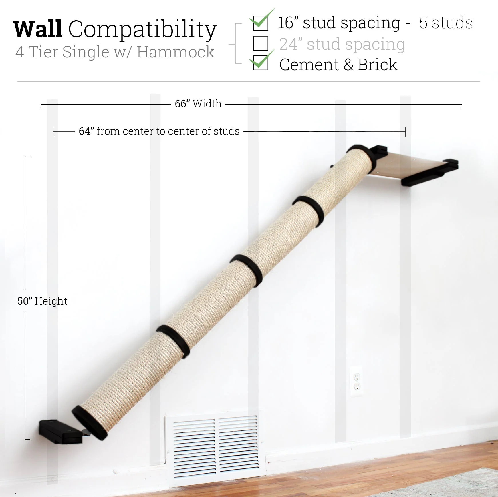 Slanted Cat Scratcher for Wall - Image 75