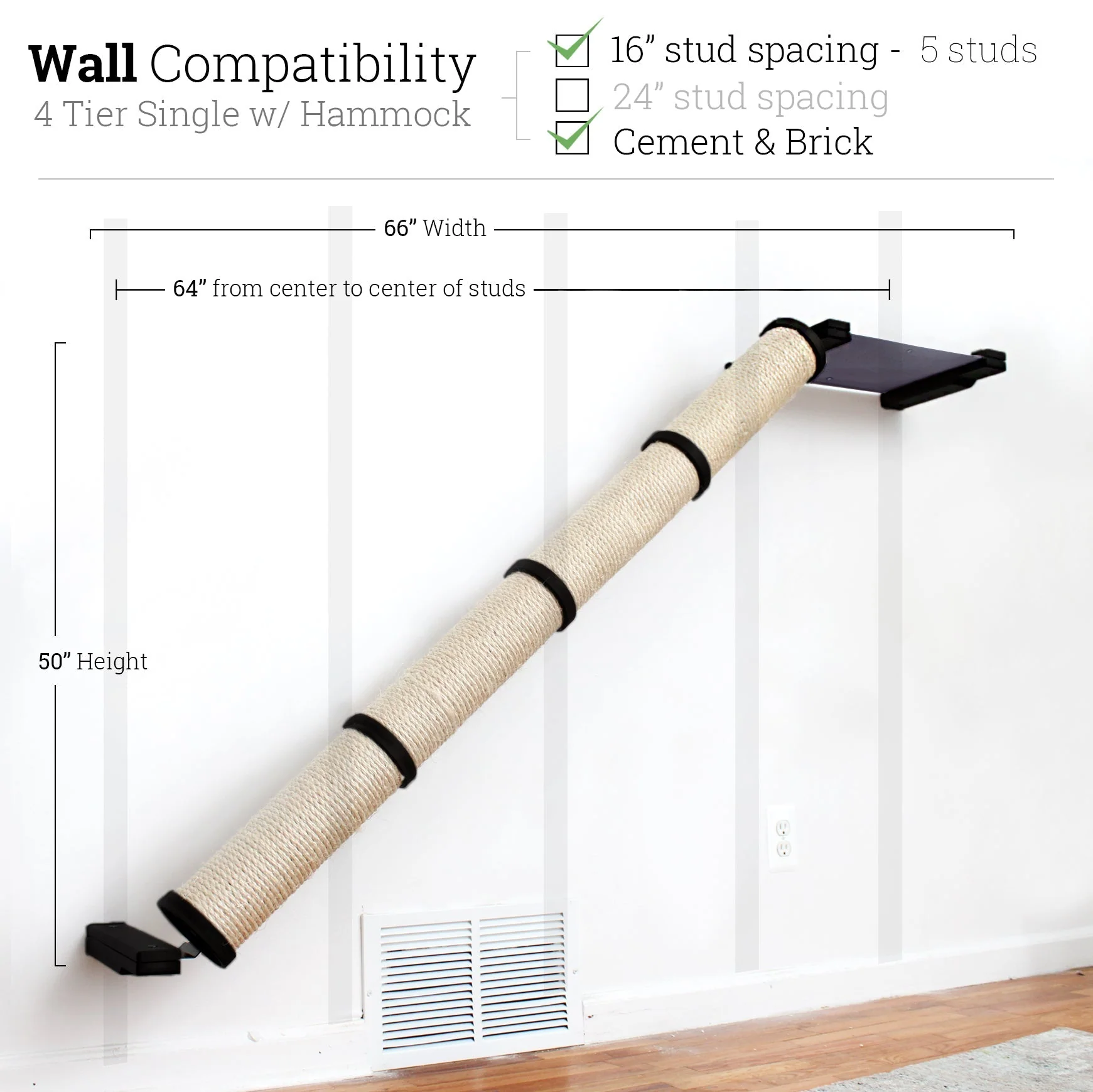 Slanted Cat Scratcher for Wall - Image 76