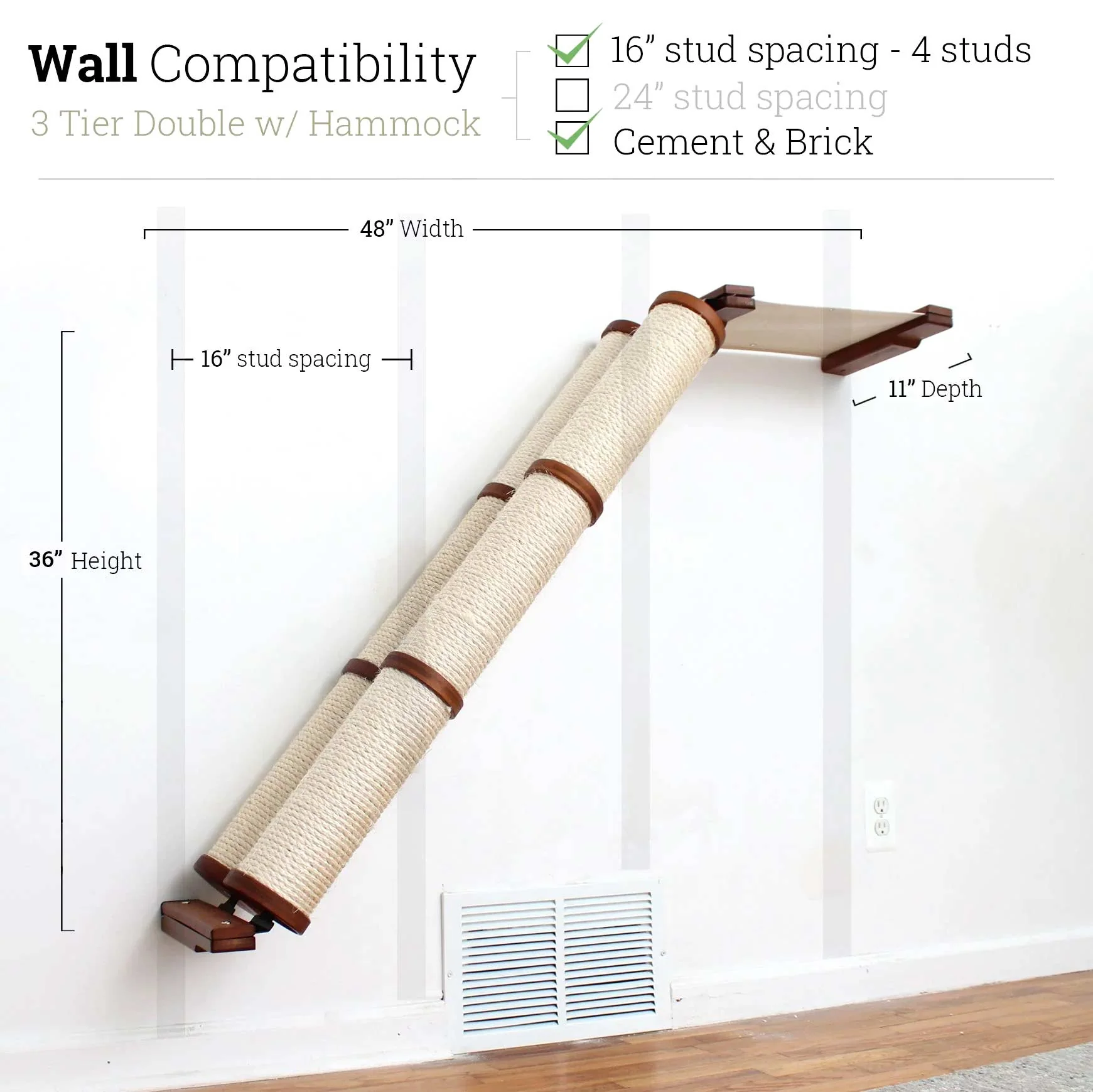 Slanted Cat Scratcher for Wall - Image 84