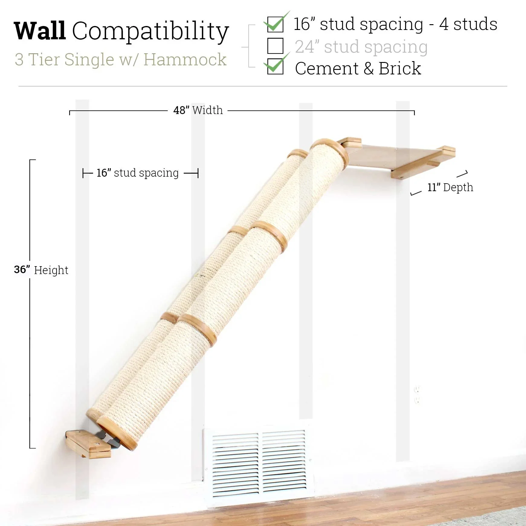Slanted Cat Scratcher for Wall - Image 85