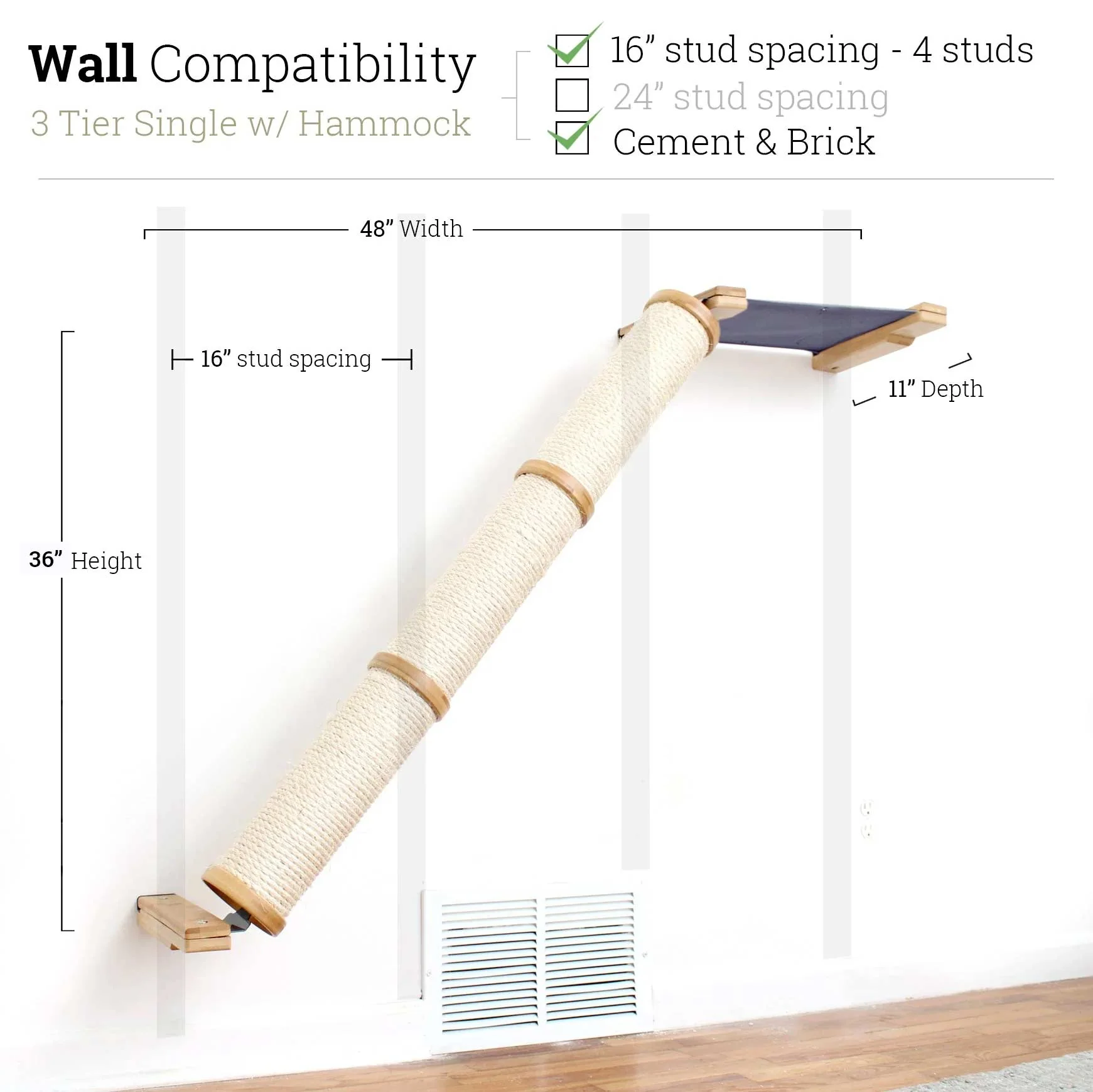 Slanted Cat Scratcher for Wall - Image 87