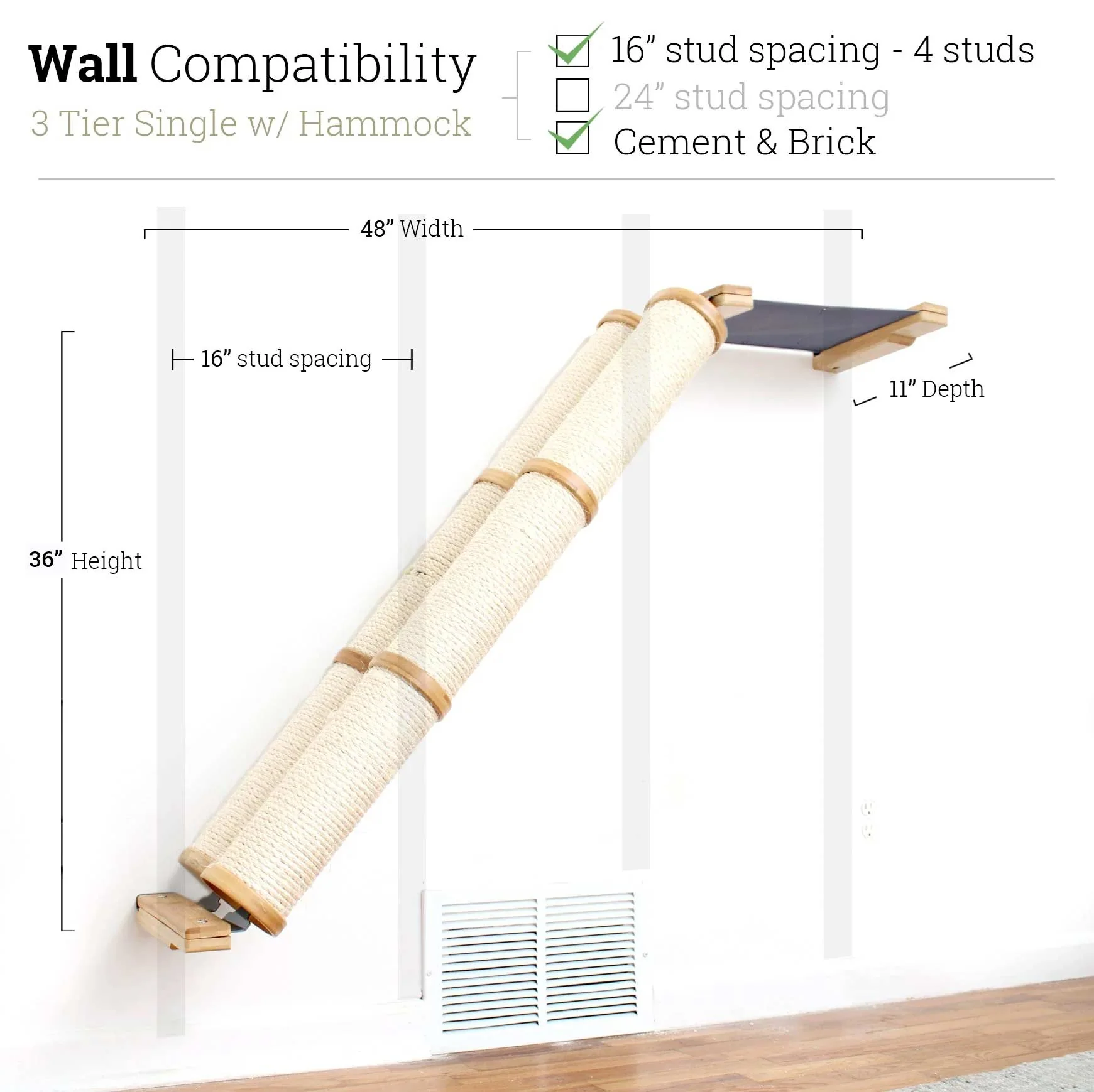 Slanted Cat Scratcher for Wall - Image 89