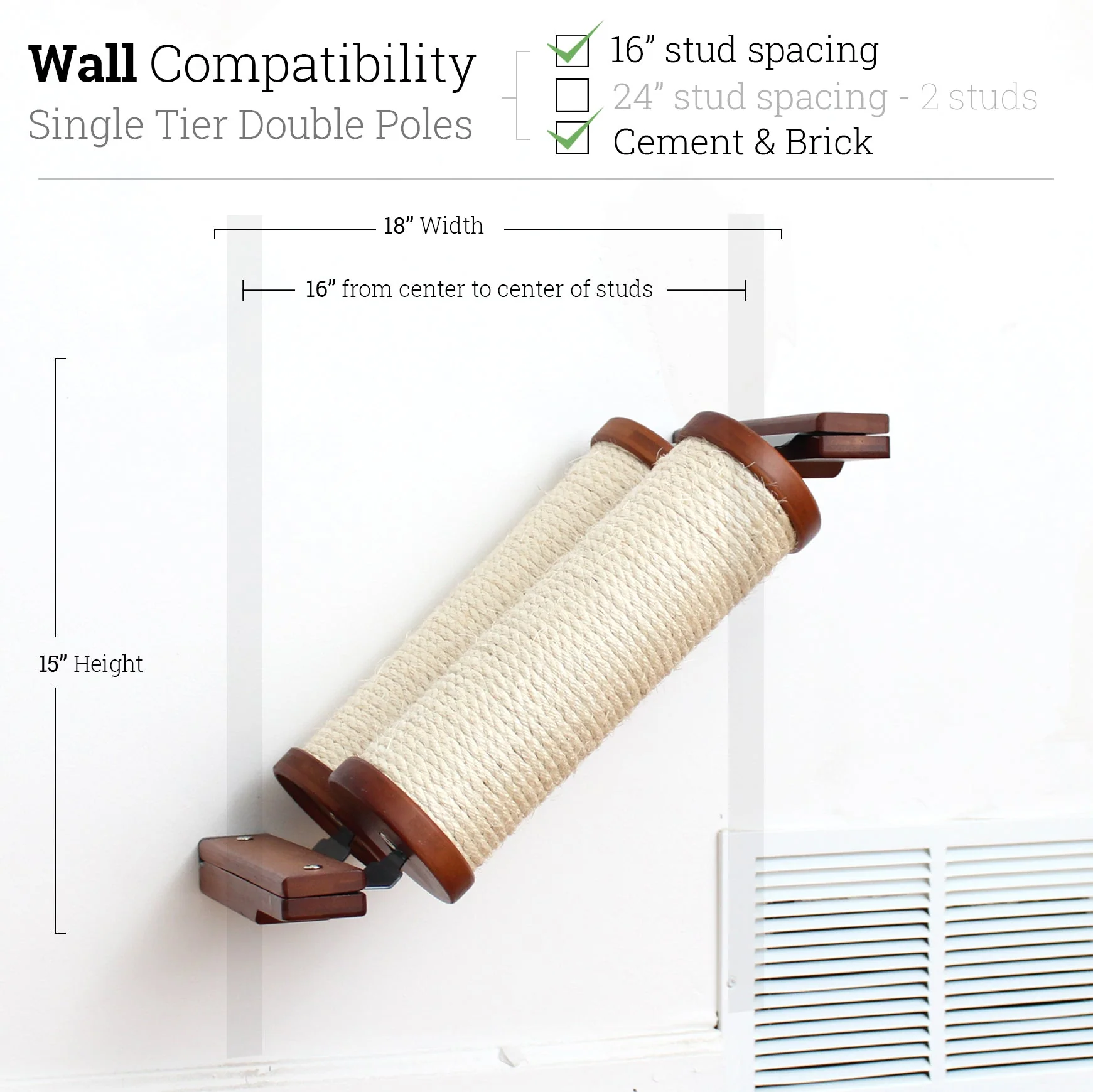 Slanted Cat Scratcher for Wall - Image 9