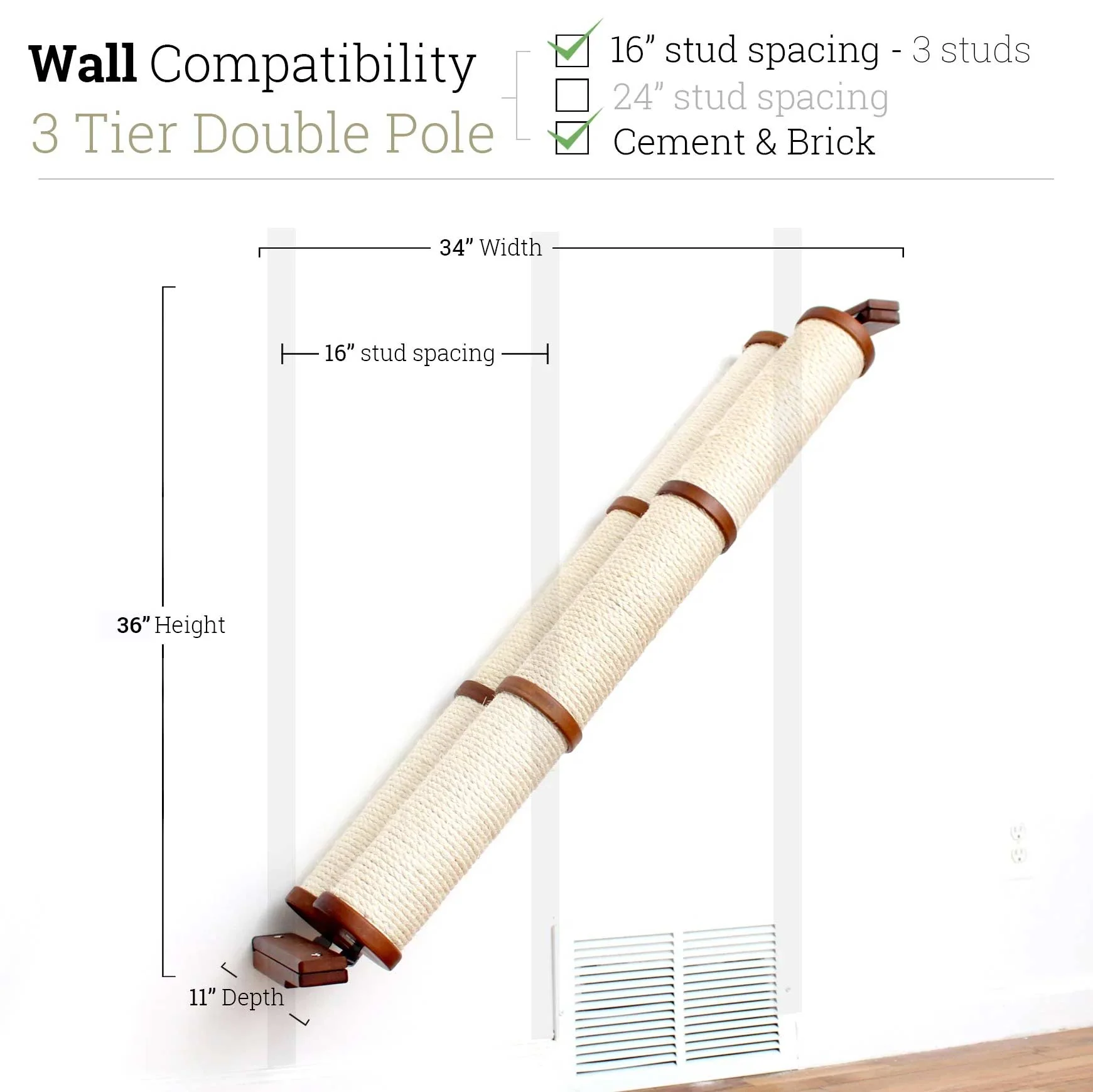 Slanted Cat Scratcher for Wall - Image 92