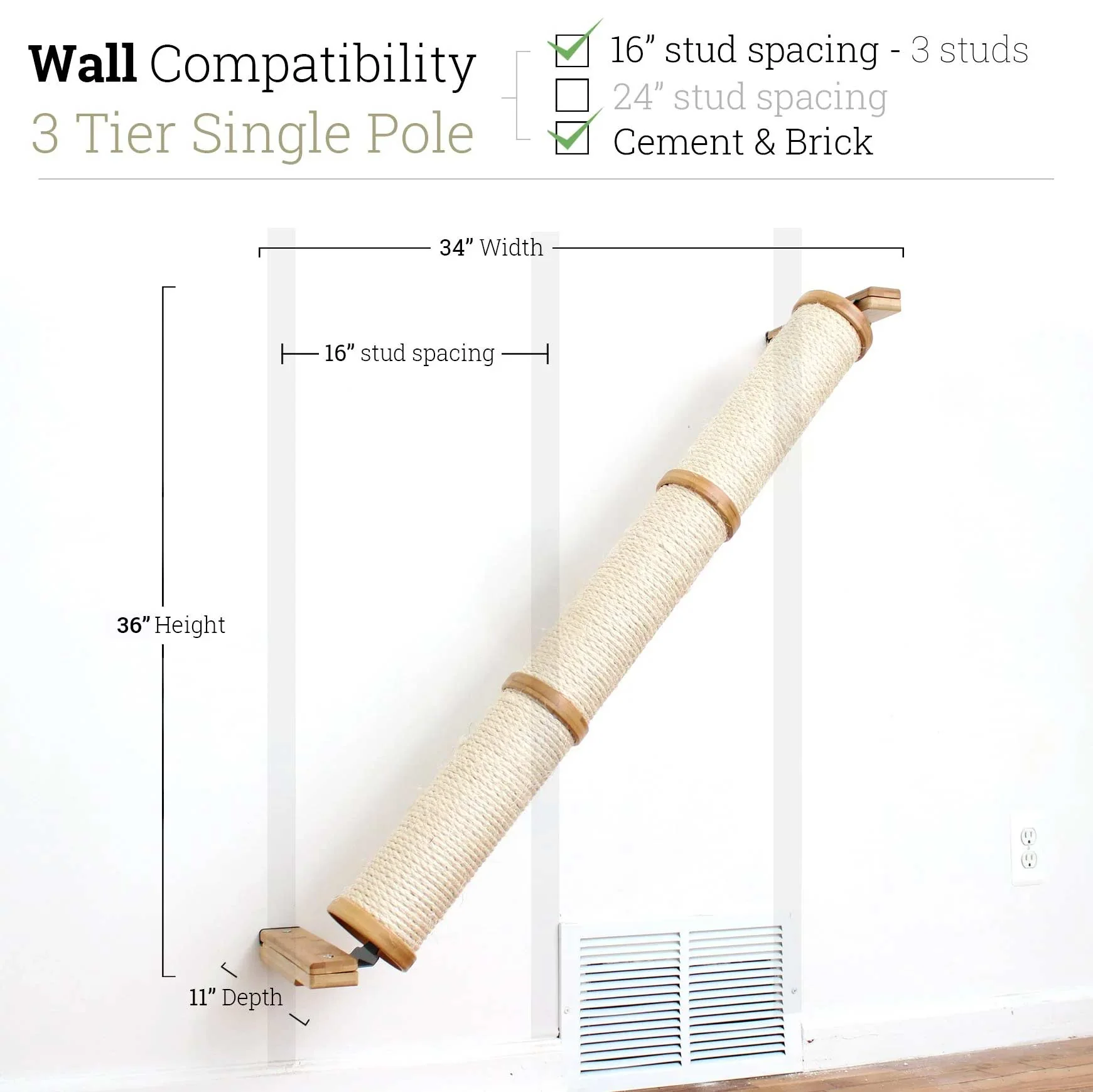Slanted Cat Scratcher for Wall - Image 93