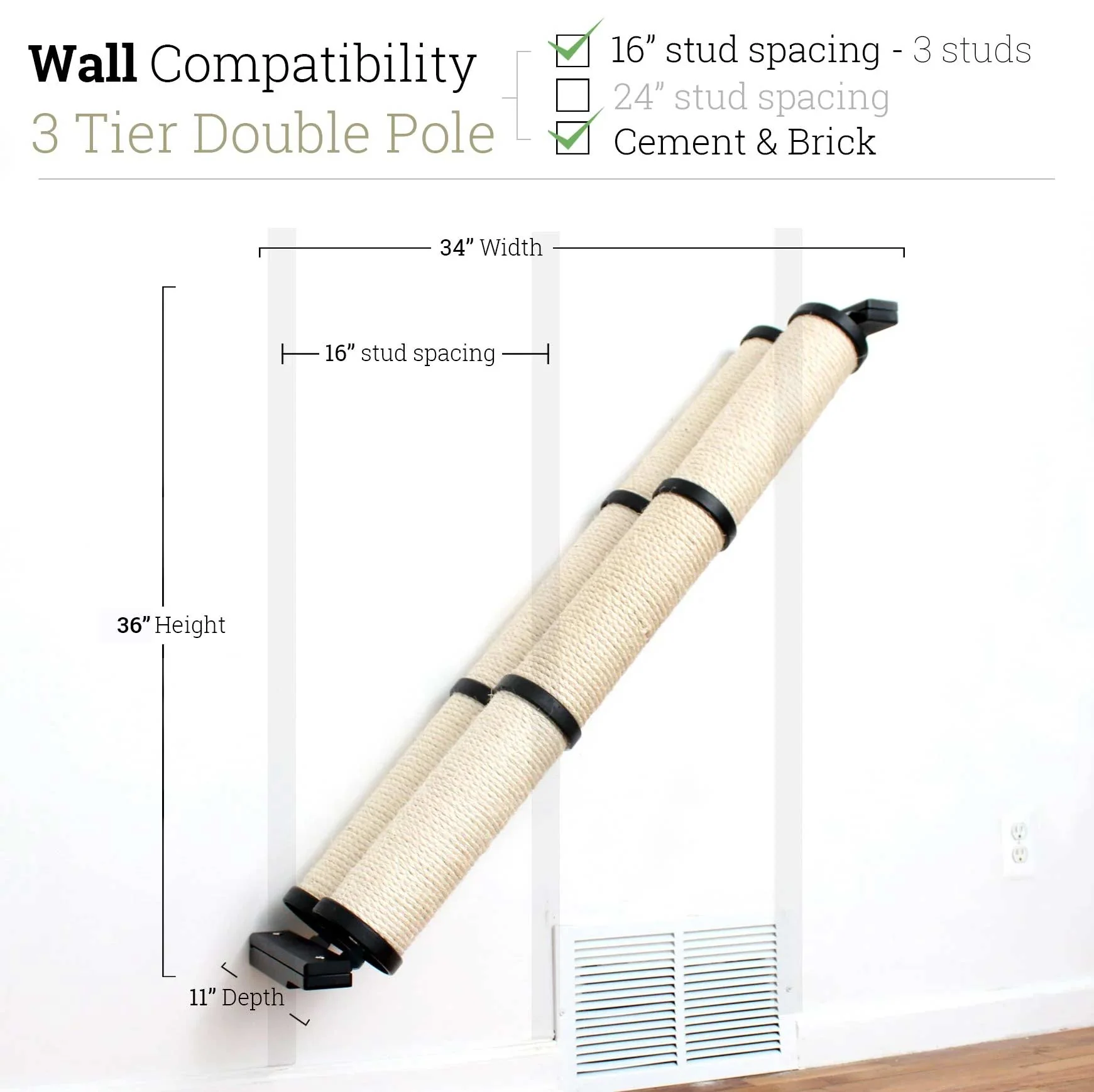 Slanted Cat Scratcher for Wall - Image 94