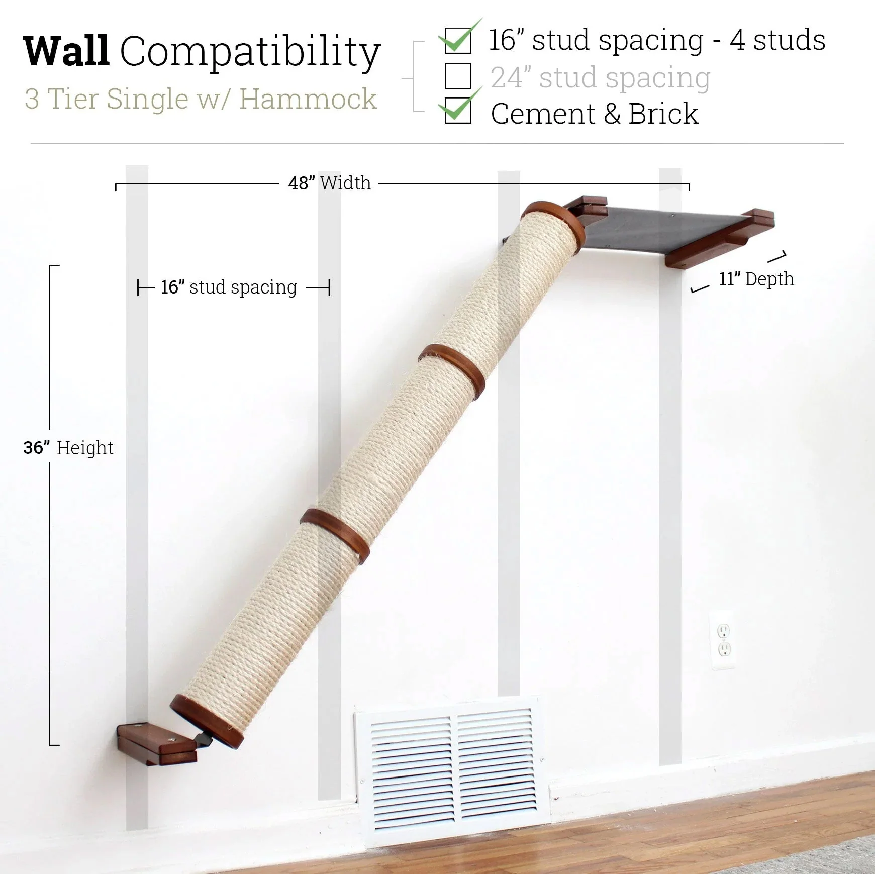 Slanted Cat Scratcher for Wall - Image 97