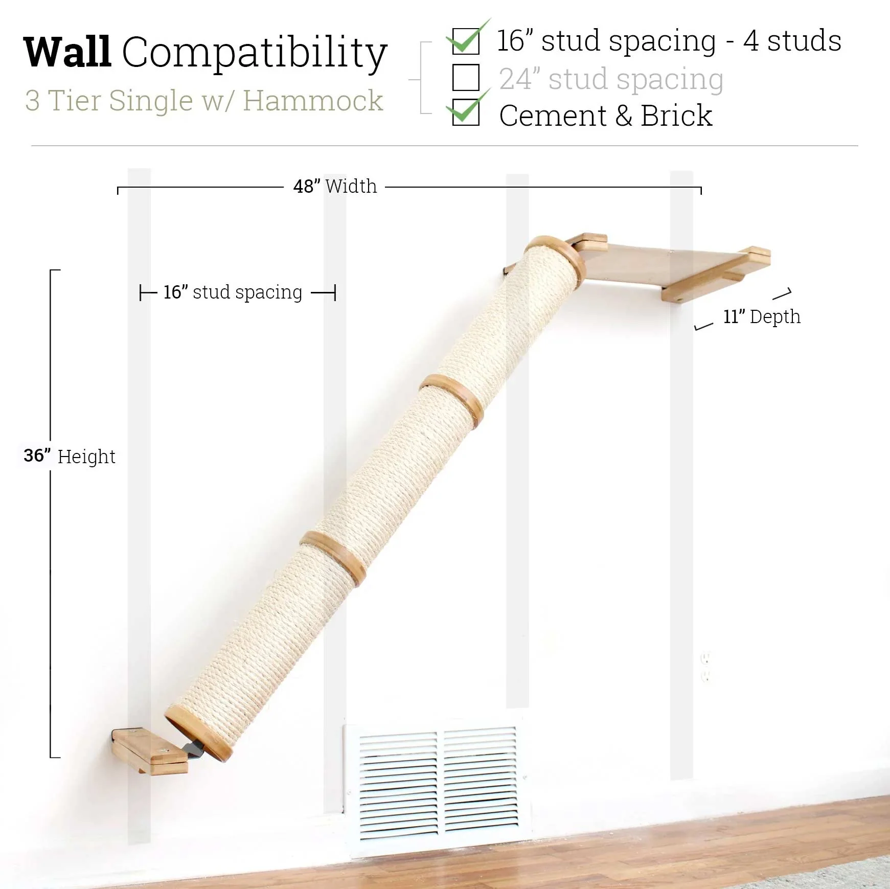 Slanted Cat Scratcher for Wall - Image 99