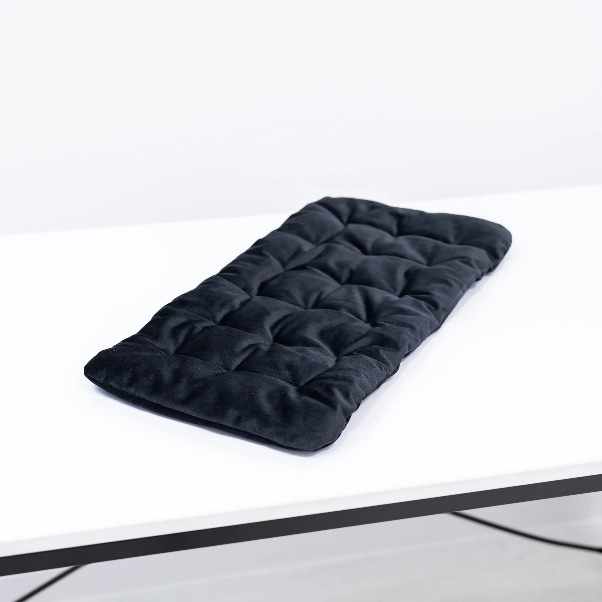 Sleeping Cat Pillow - Black - Image 2