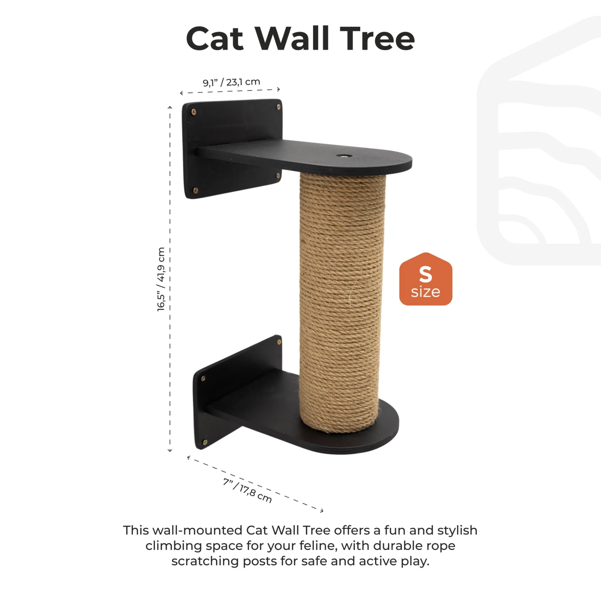 Small Cat Tree – Black - Image 5