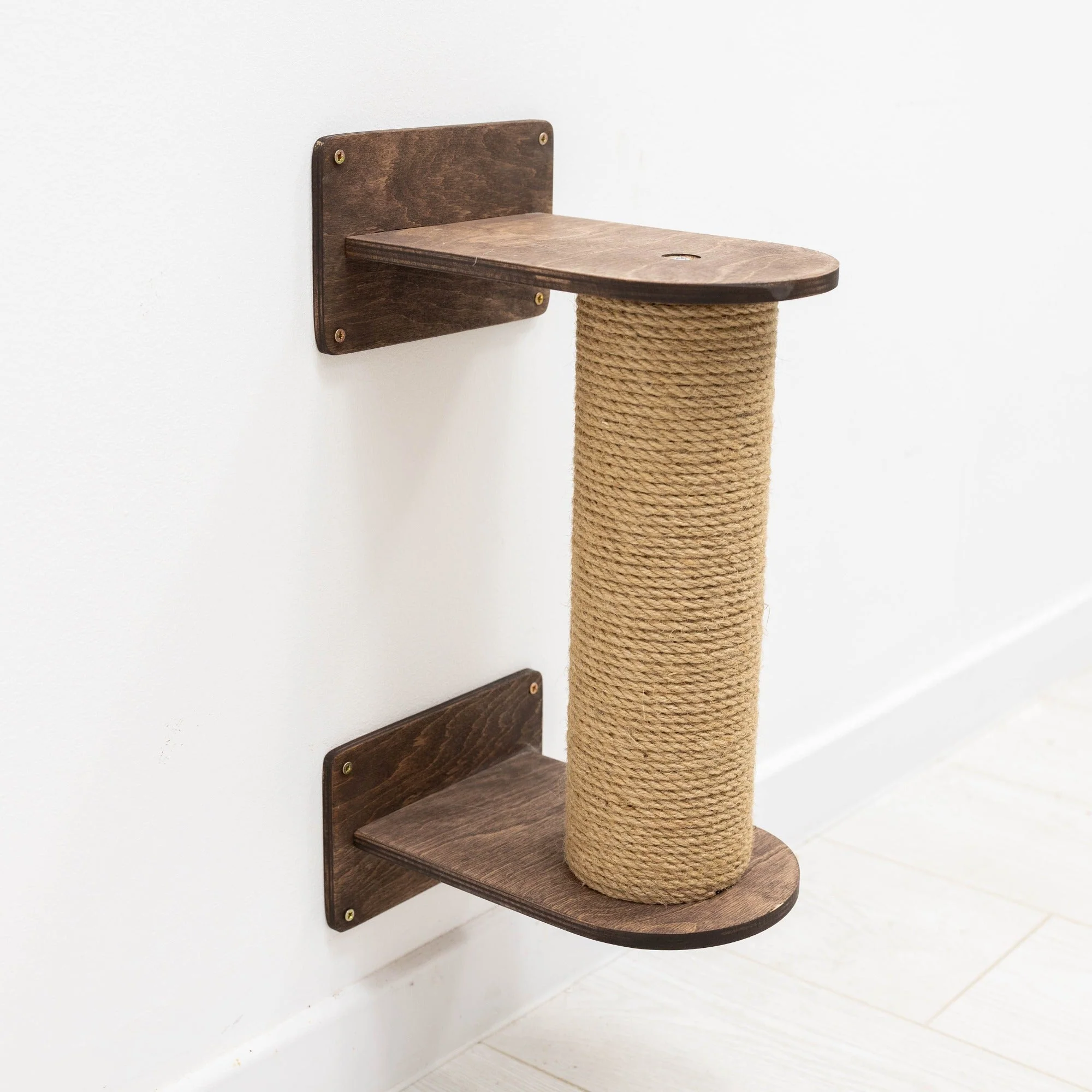 Small Cat Tree – Dark Walnut - Image 2