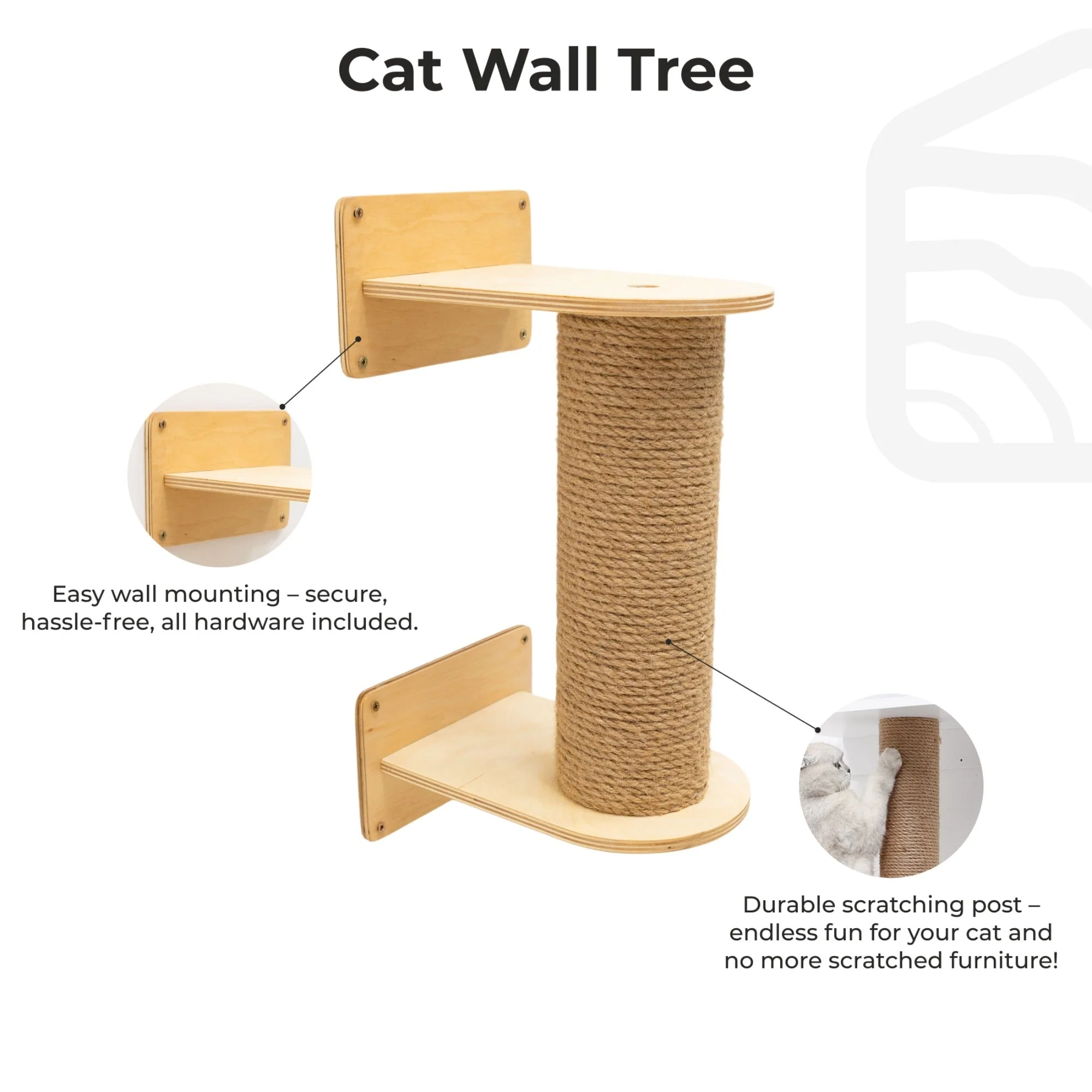 Small Cat Tree – Light - Image 8