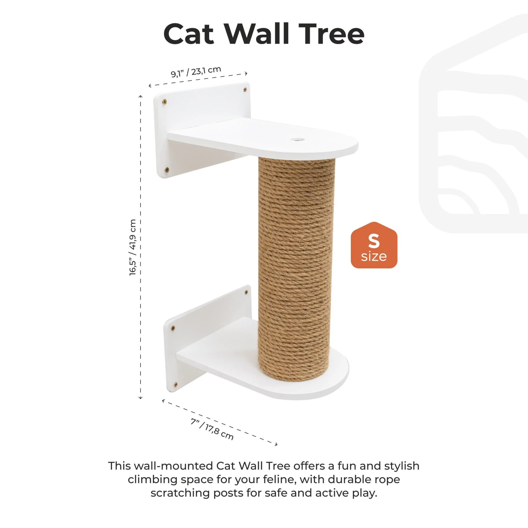 Small Cat Tree – White - Image 6