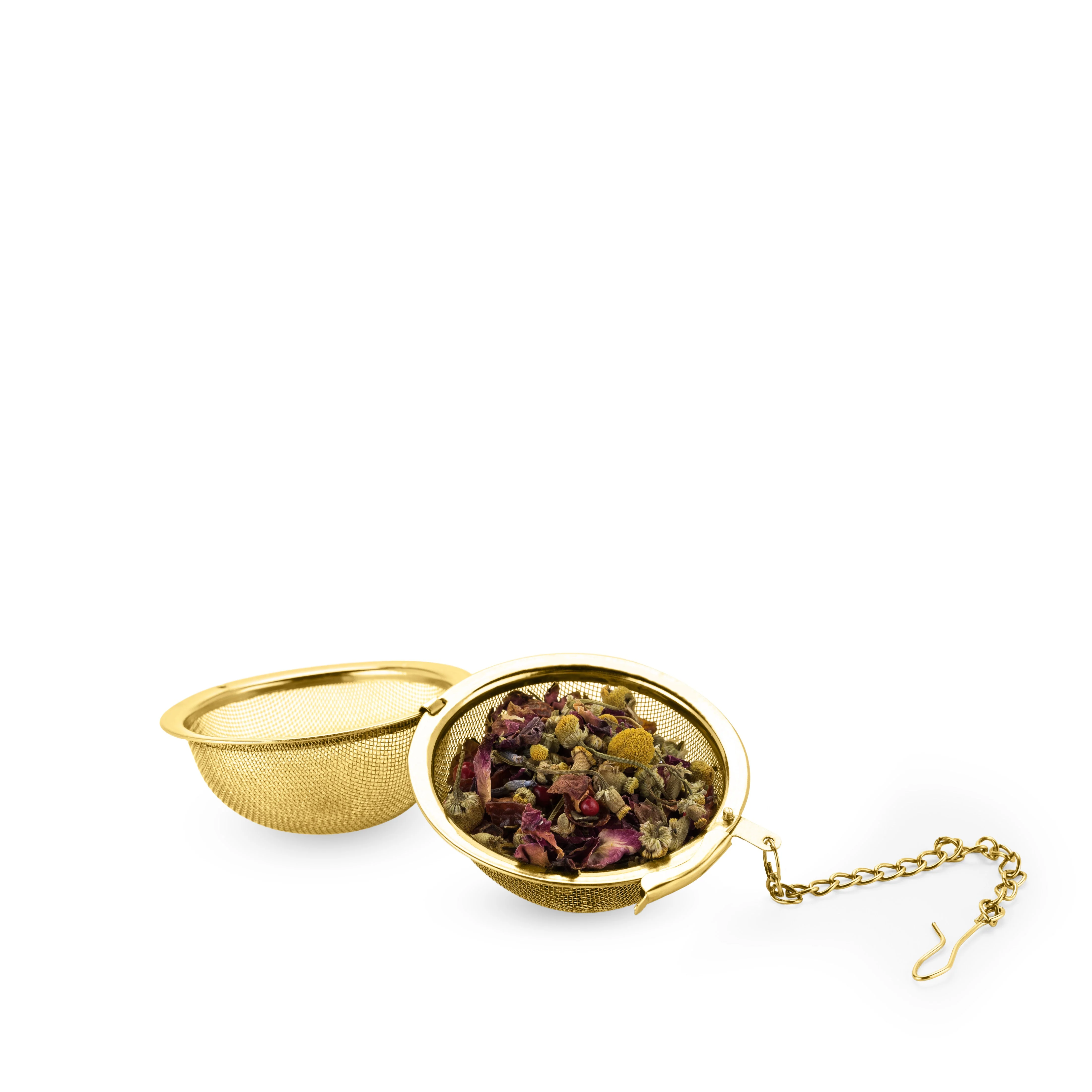 Small Tea Infuser Ball in Gold - Image 3