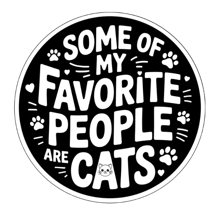 “Some of My Favorite People Are Cats” Car Magnet - Image 6