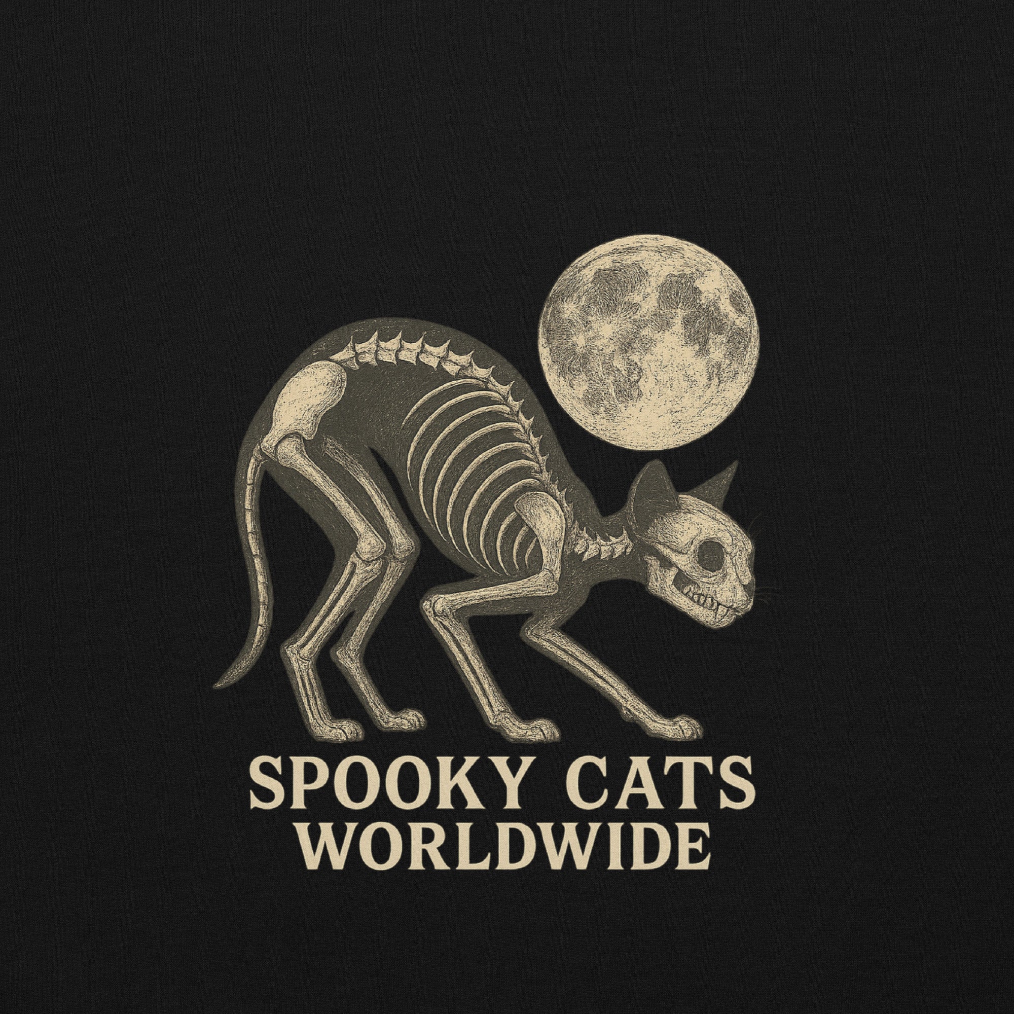Spooky Cats Worldwide Skeleton Hoodie - Image 4