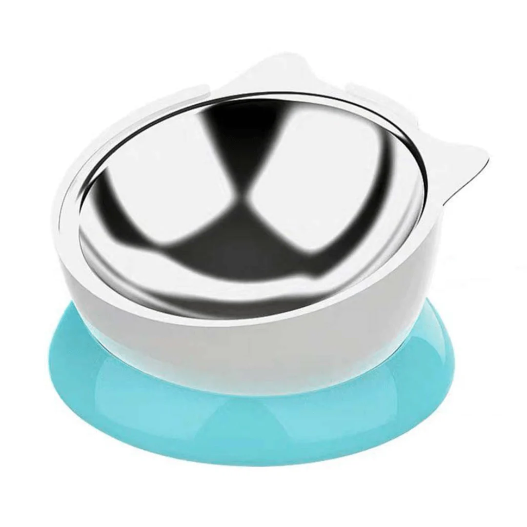 Stainless Steel Elevated Angled Cat Bowl - Image 4