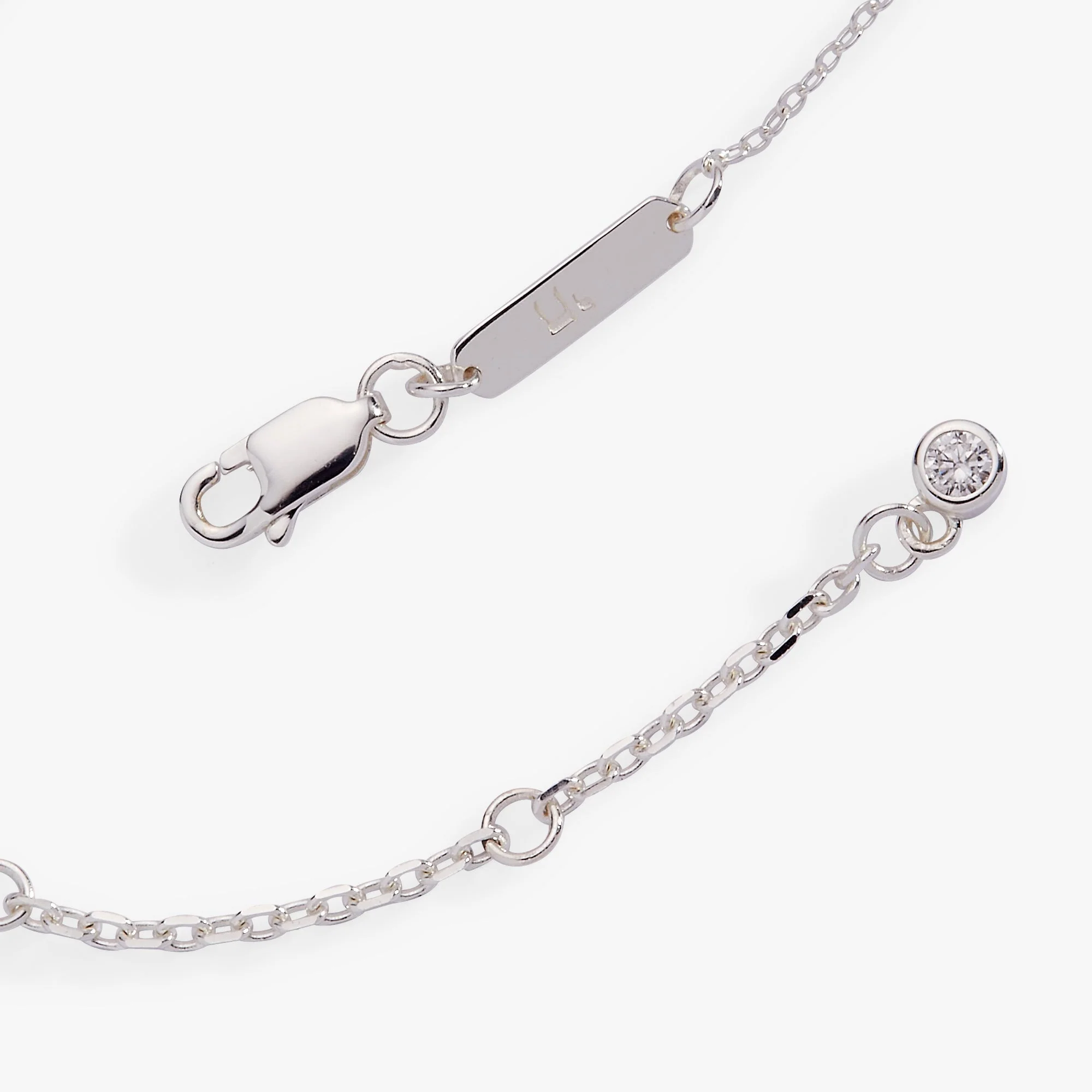 Star of David Delicate Pave Beaded Chain Bracelet - Image 5
