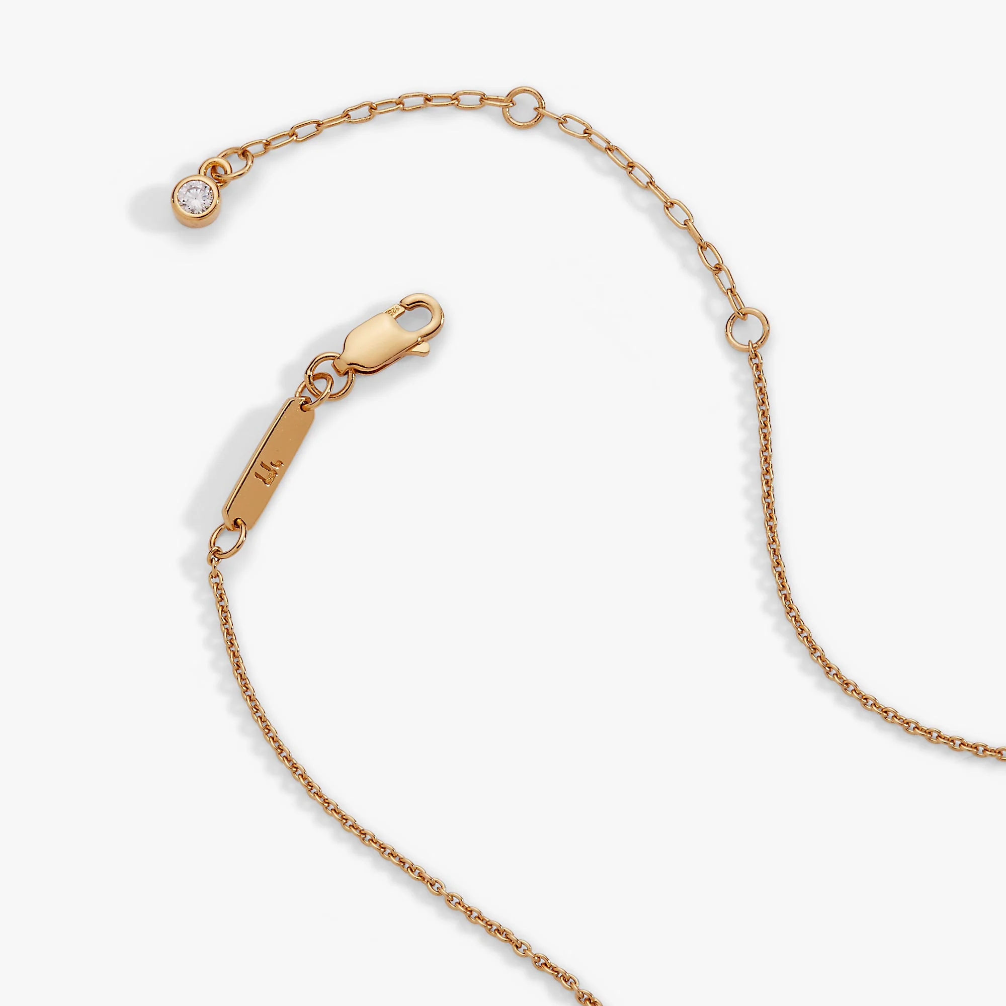 Star of David Delicate Pave Crystal Pendant Necklace - Image 5